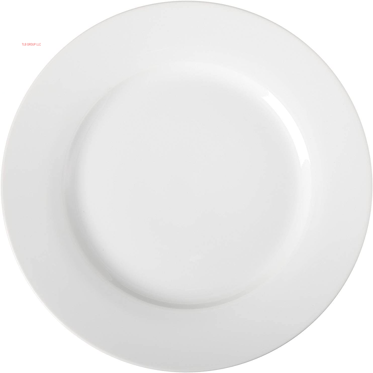 6-Piece White Dinner Plate Set, 10.5 Inches