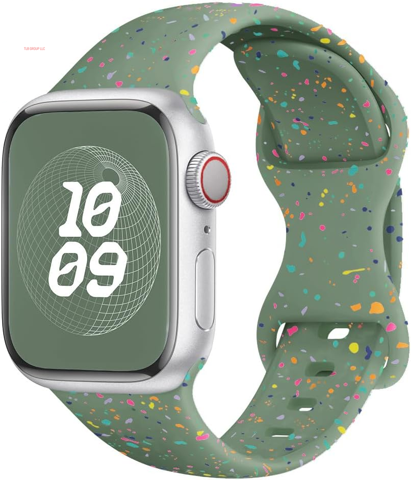 Sport Bands for Apple Watch Band 40Mm 41Mm 38Mm 44Mm 45Mm 46Mm 42Mm Iwatch Bands for Women Kids Men,Cute Recycled Plastic Silicone Strap for Apple Watch Series 10 9 8 7 6 5 4 3 SE 2Nd Ultra/2 49Mm