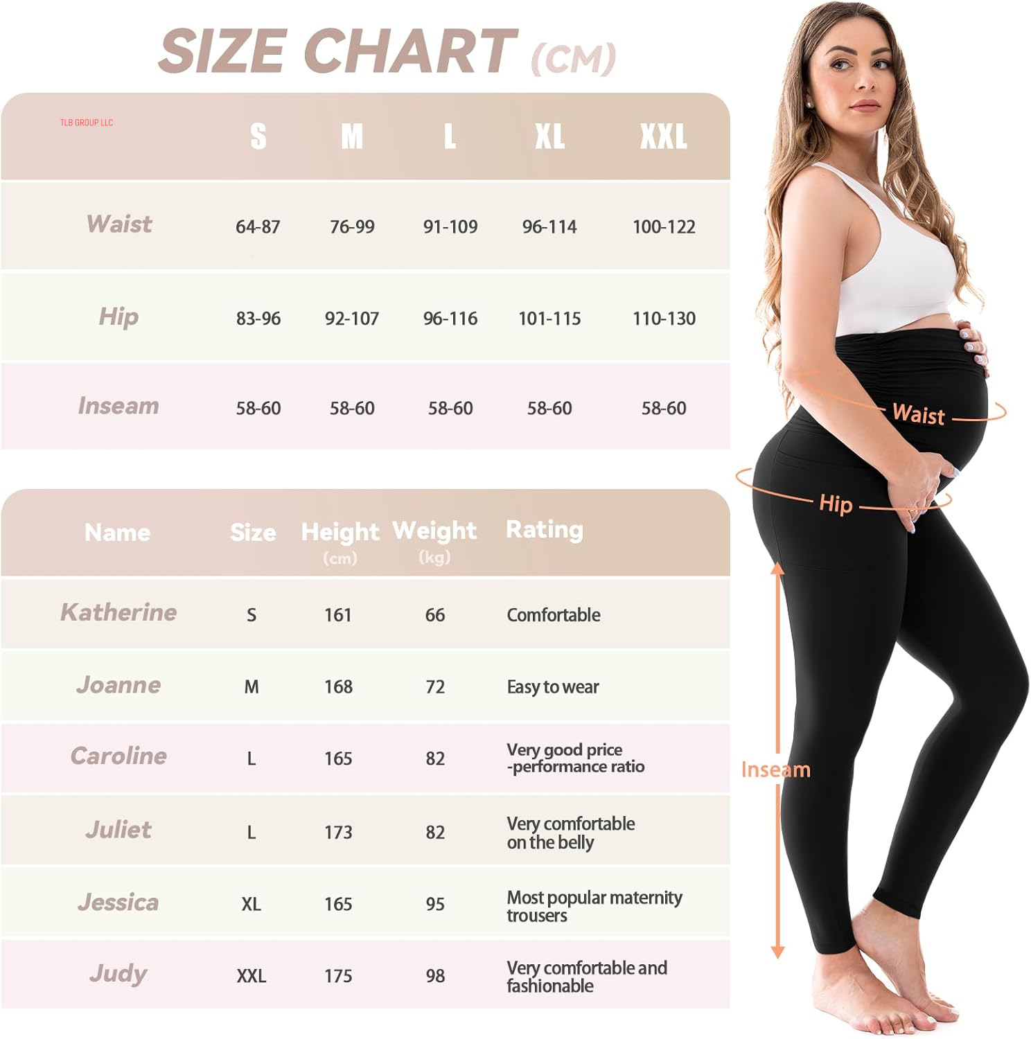Women'S Maternity Leggings with Pockets over the Belly,Pregnancy Yoga Pants Activewear Workout Leggings