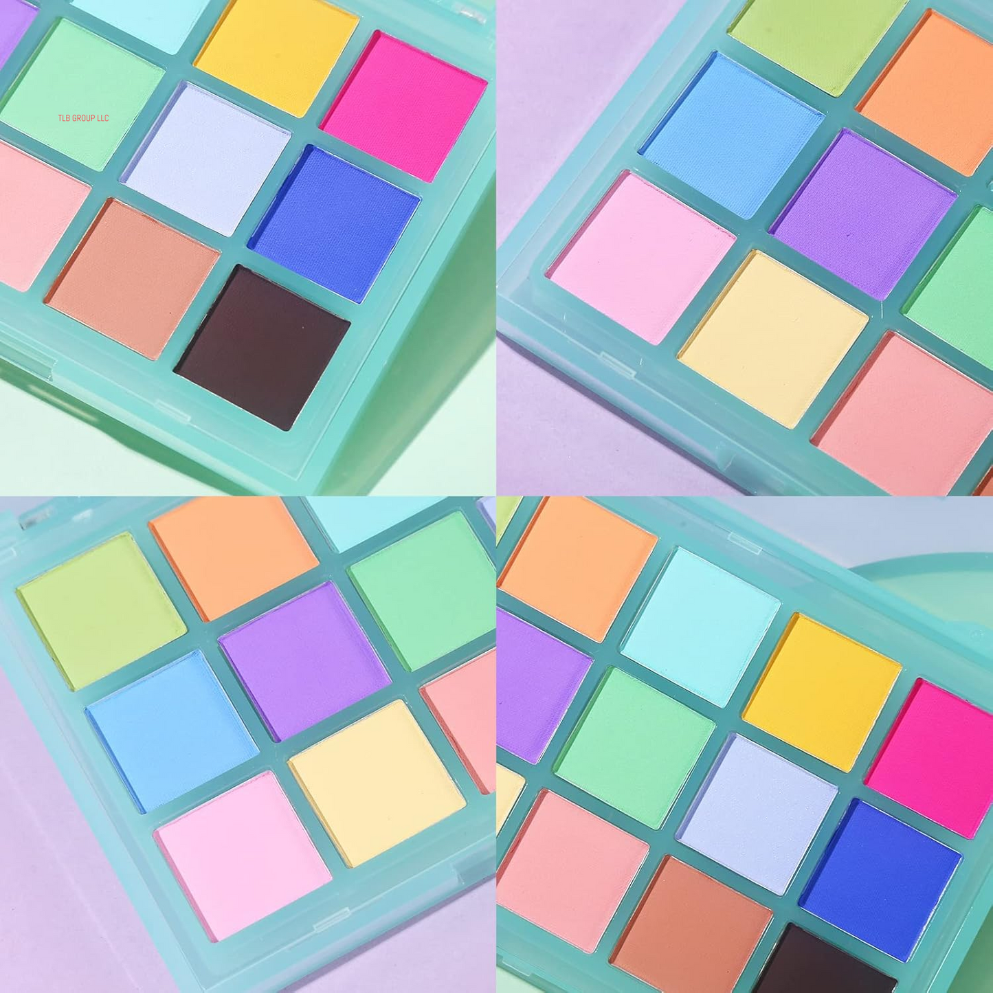 Colorful Matte Makeup Eyeshadow Palette, 15 Shades Vibrant MACARON Pastel Eye Shadow Pallet, High Pigmented Blendable Rainbow Make up Plattet Kit - Mint Candy