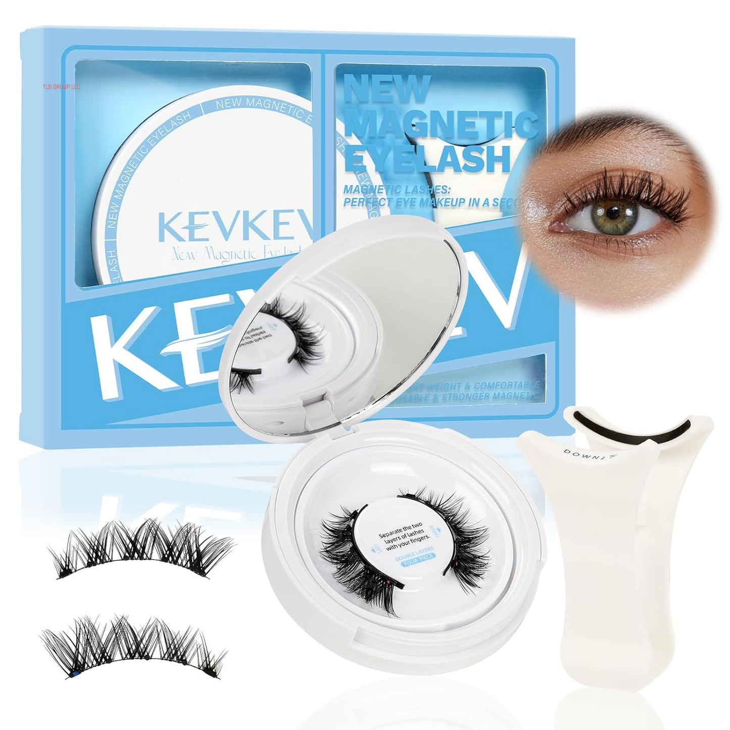 Lash Clusters Kit Lash Extension Kit D Curl Eyelash Extension Kit 280 Pcs Eyelash Clusters Kit Cluster Eyelash Extensions Individual Lashes Kit with Lash Bond and Seal Eyelash Tweezers