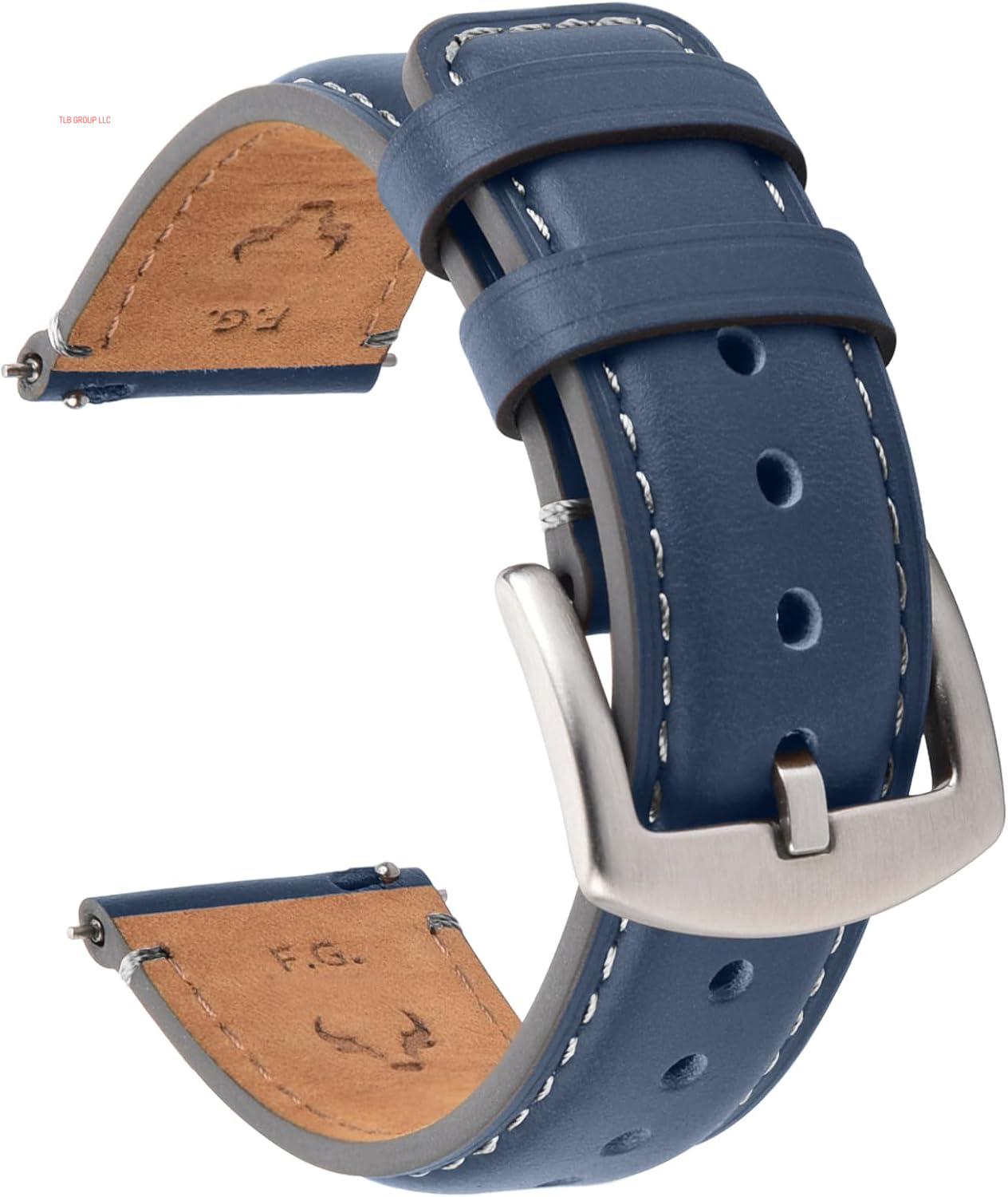 Watch Bands,18Mm 19Mm 20Mm 22Mm 24Mm Quick Release Leather Watch Band Strap - Burnished Leather Watch Band Vintage Wristband