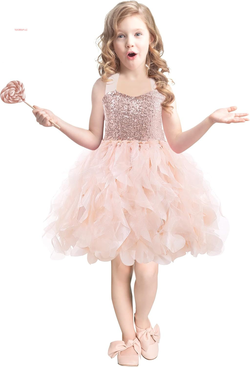 Tutu Dress for Girls Sparkly Sequin Tulle Princess Birthday Party Prom Outfit Toddler Girls Sneaker Ball Gown Dress