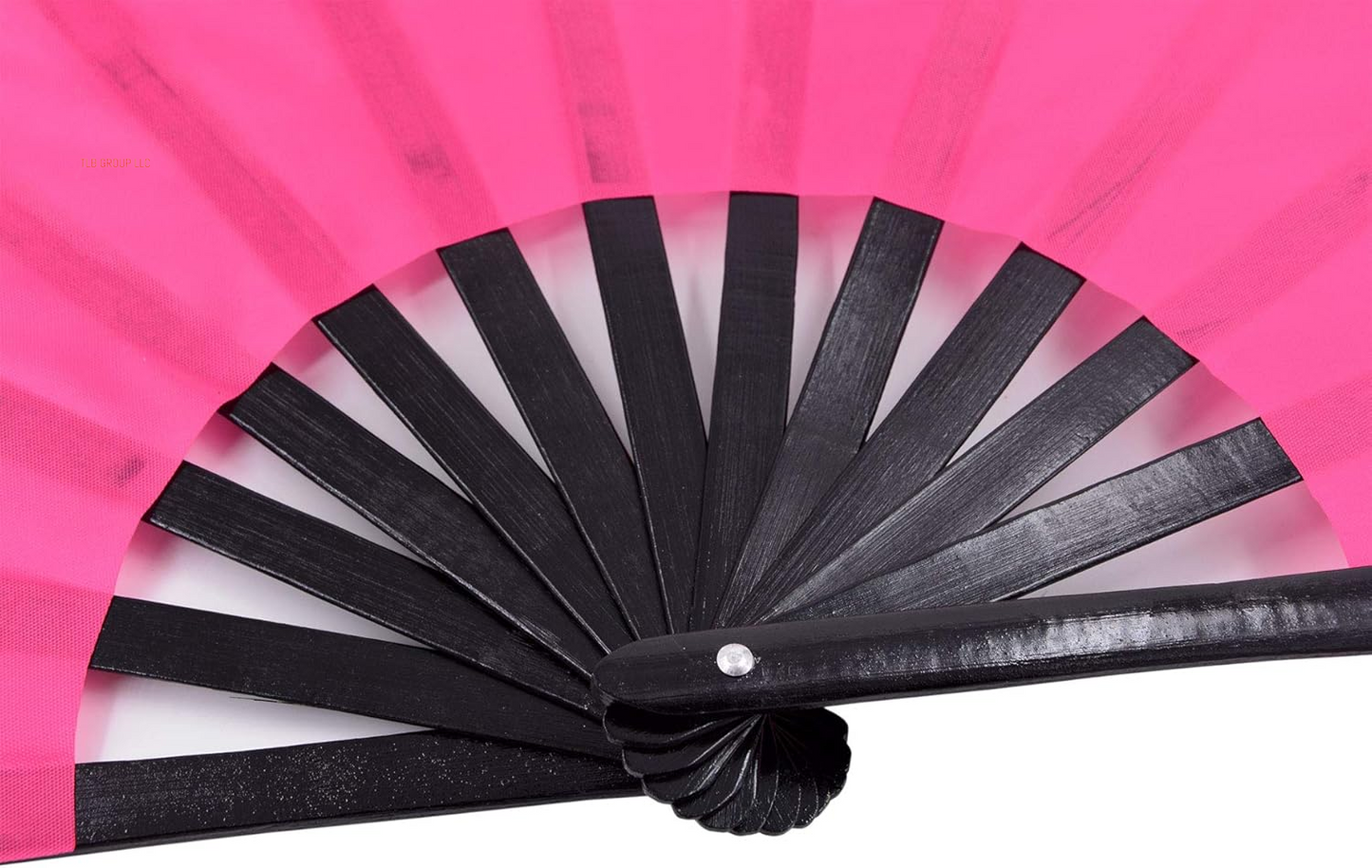 Large Rave Fan Folding Hand Popping Fans for Line Dancing, Big Clacking Fans Clap Fan for Boots on the Ground Dance,Party,Decoration,Festival (Pink)