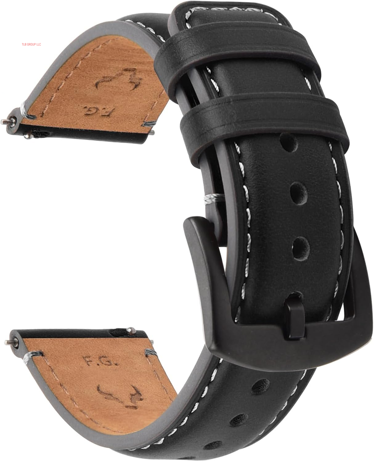 Watch Bands,18Mm 19Mm 20Mm 22Mm 24Mm Quick Release Leather Watch Band Strap - Burnished Leather Watch Band Vintage Wristband