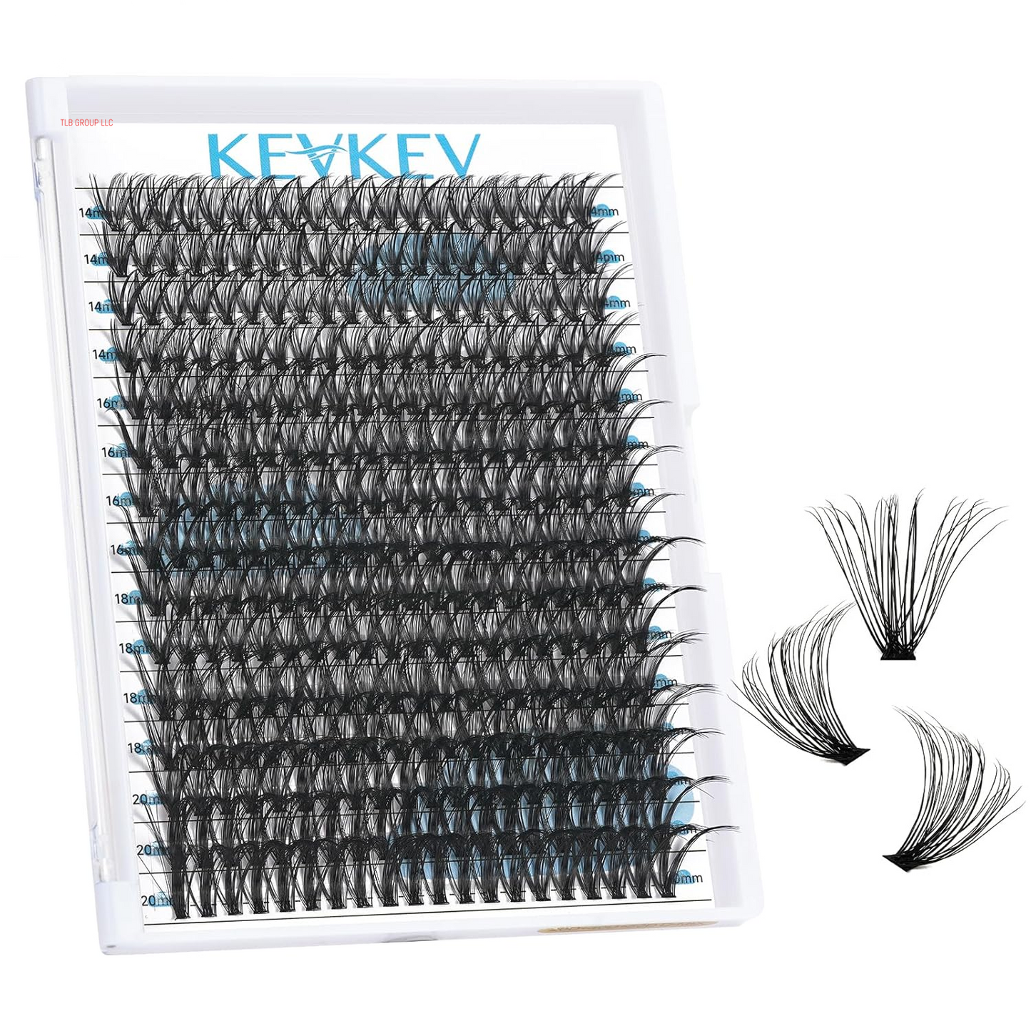 Lash Clusters Kit Lash Extension Kit D Curl Eyelash Extension Kit 280 Pcs Eyelash Clusters Kit Cluster Eyelash Extensions Individual Lashes Kit with Lash Bond and Seal Eyelash Tweezers