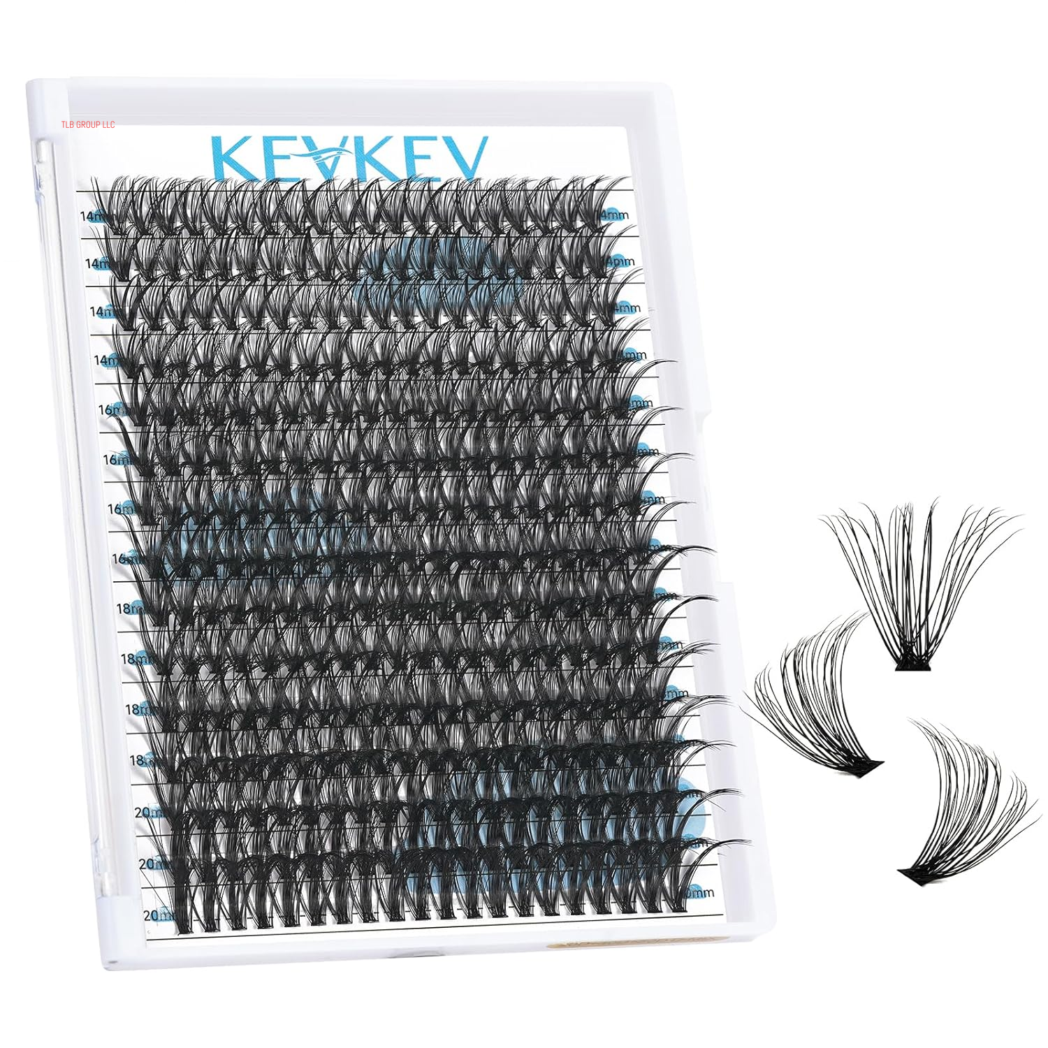 Lash Clusters Kit Lash Extension Kit D Curl Eyelash Extension Kit 280 Pcs Eyelash Clusters Kit Cluster Eyelash Extensions Individual Lashes Kit with Lash Bond and Seal Eyelash Tweezers