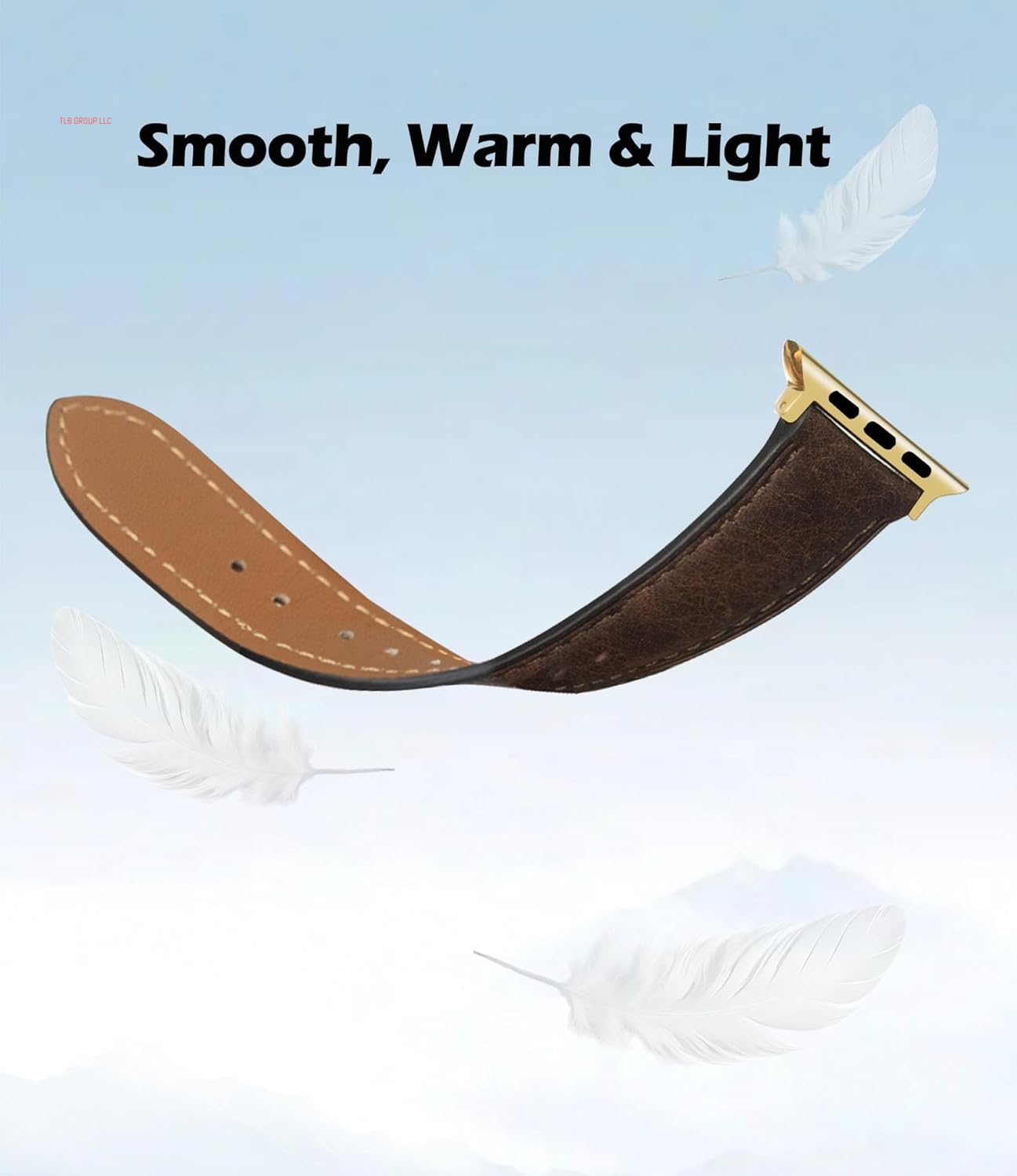 Slim Leather Compatible with Apple Watch Bands Women/Men 38/40/41/42/44/45/46/49Mm, Vintage Textured Leather Band for Iwatch Series 10 9 8 7 6 5 4 3 2 1 SE, Gold Metal Buckle
