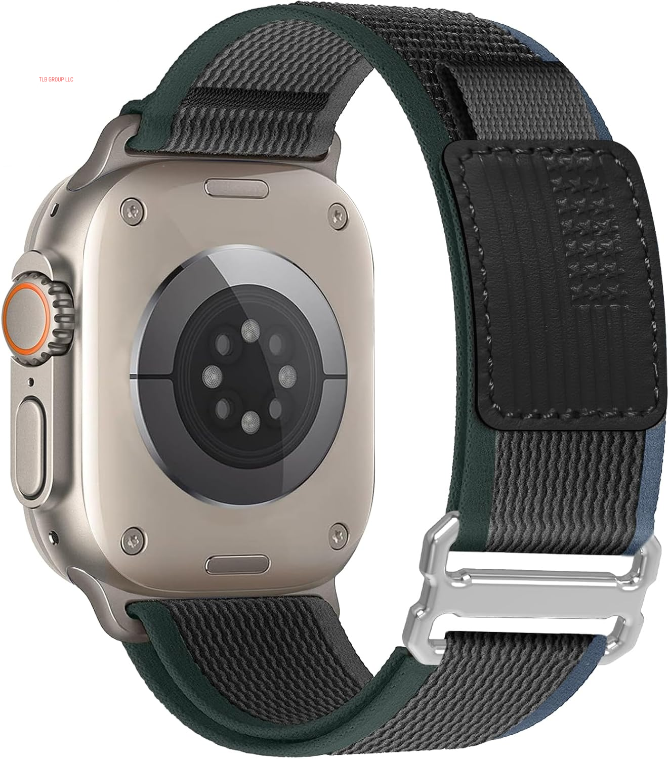 Trail Loop Nylon Band - Compatible with Apple Watch Ultra 2 Band/Ultra Band 49Mm 45Mm 44Mm Men Women, Braided Elastic Weave Sport Strap for Iwatch Ultra 2, Iwatch Ultra Series 10 46Mm SE/9/8/7/6/5/4