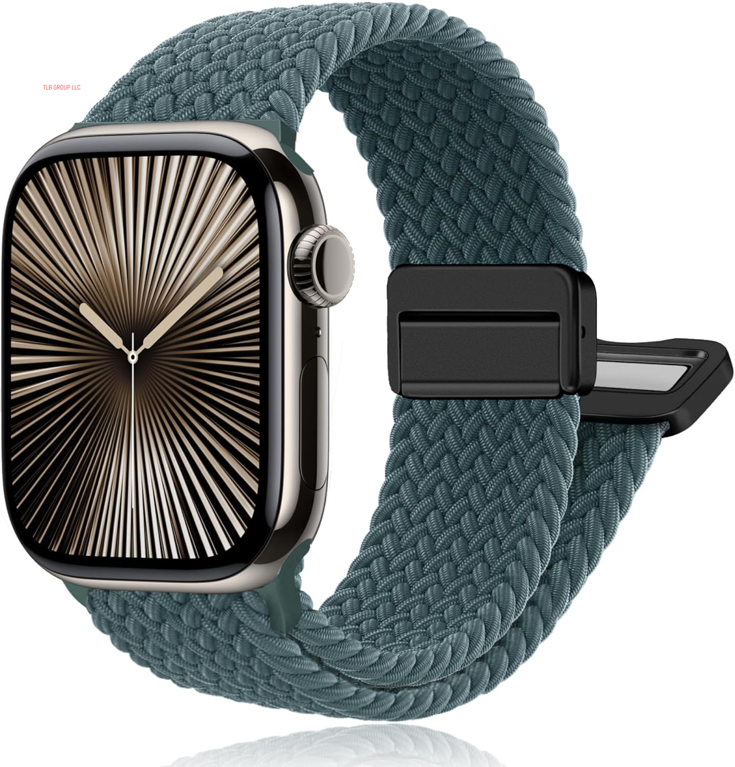 Magnetic Braided Stretchy Loop - Compatible with Apple Watch Band 42Mm 46Mm 40Mm 41Mm 44Mm 45Mm 38Mm Ultra/2 49Mm Women Men,Elastic Woven Fabric Nylon Strap for Iwatch Ultra Series 10 9 8 7 6 5 4 3 SE