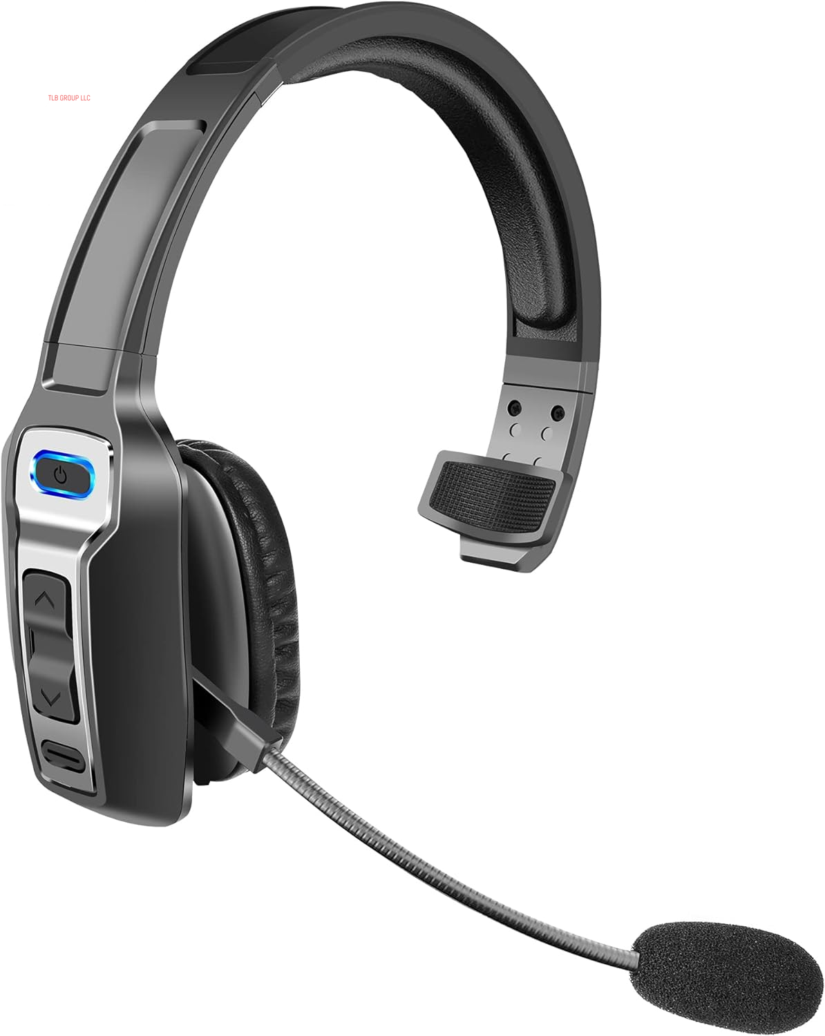 Trucker Bluetooth Headset, V5.2 Wireless Headset with Upgraded Microphone AI Noise Canceling, on Ear Bluetooth Headphone with Mute for Driver Office Call Center