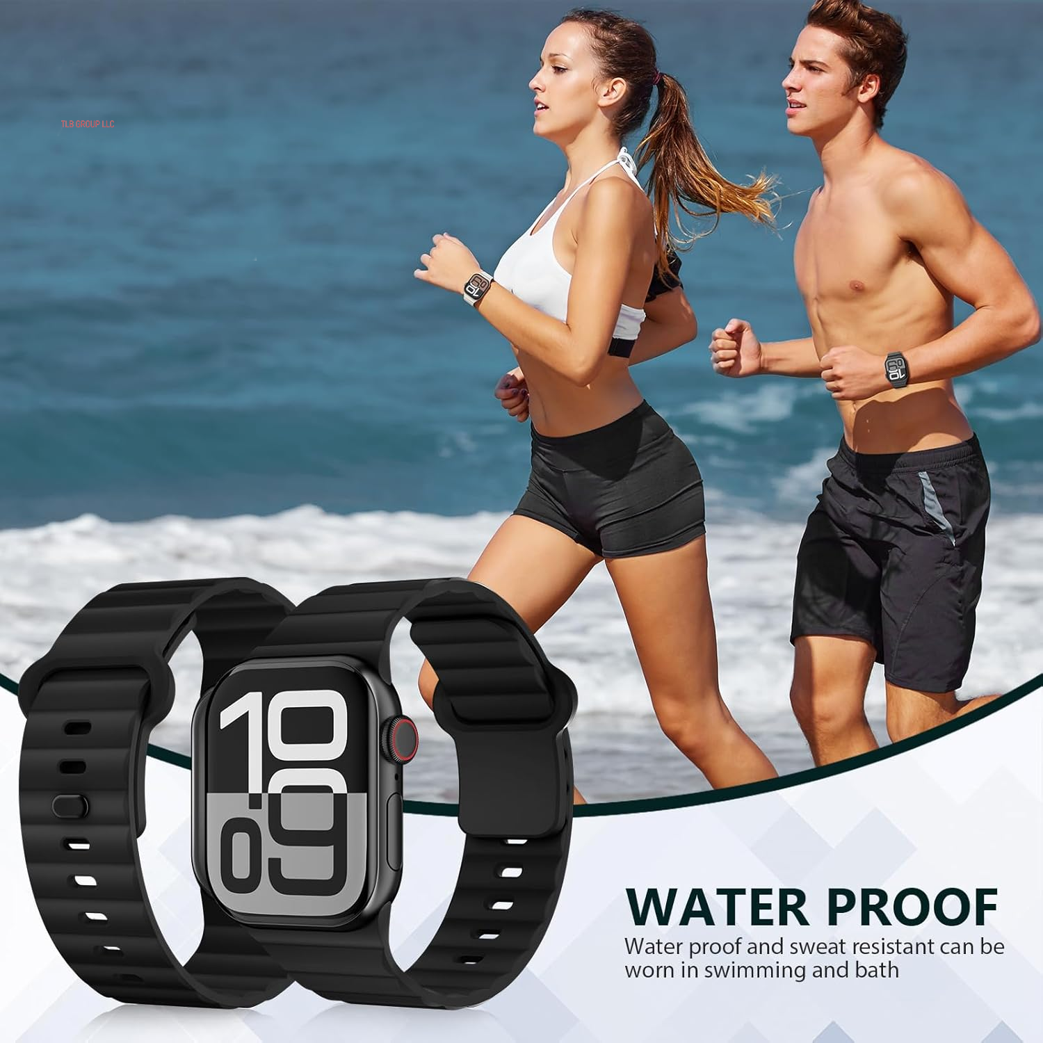 6 Pack Sport Bands for Apple Watch Ultra/2 Band 49Mm 46Mm 45Mm 44Mm 42Mm 41Mm 40Mm 38Mm Iwatch Bands for Men Women,Waterproof Soft Silicone Strap Wristband for Apple Watch Series 10 9 8 7 6 5 4 3 SE 2
