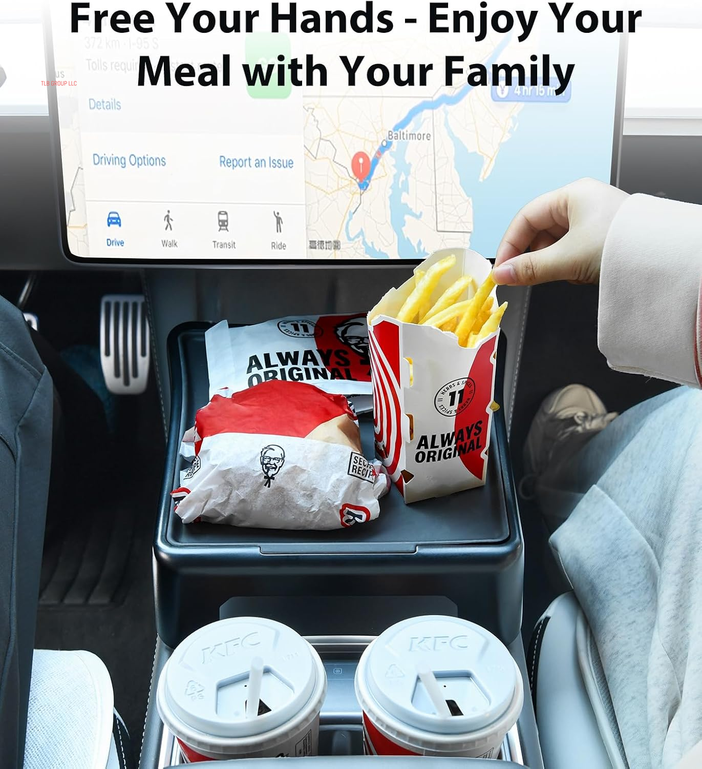 Tesla Table for Tesla Model Y Model 3 Accessories 2024 2023 2022 2021, 2-In-1 Car Center Console Food Tray Desk for Eating & Dashboard Storage Organizer, Removable Silicone Pad (Only for Tesla)
