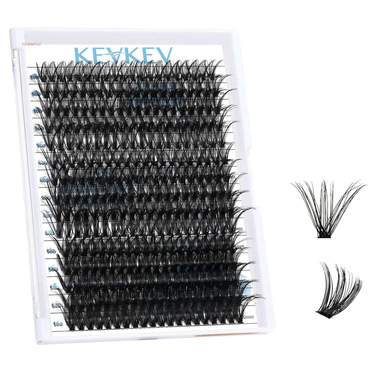Lash Clusters Kit Lash Extension Kit D Curl Eyelash Extension Kit 280 Pcs Eyelash Clusters Kit Cluster Eyelash Extensions Individual Lashes Kit with Lash Bond and Seal Eyelash Tweezers