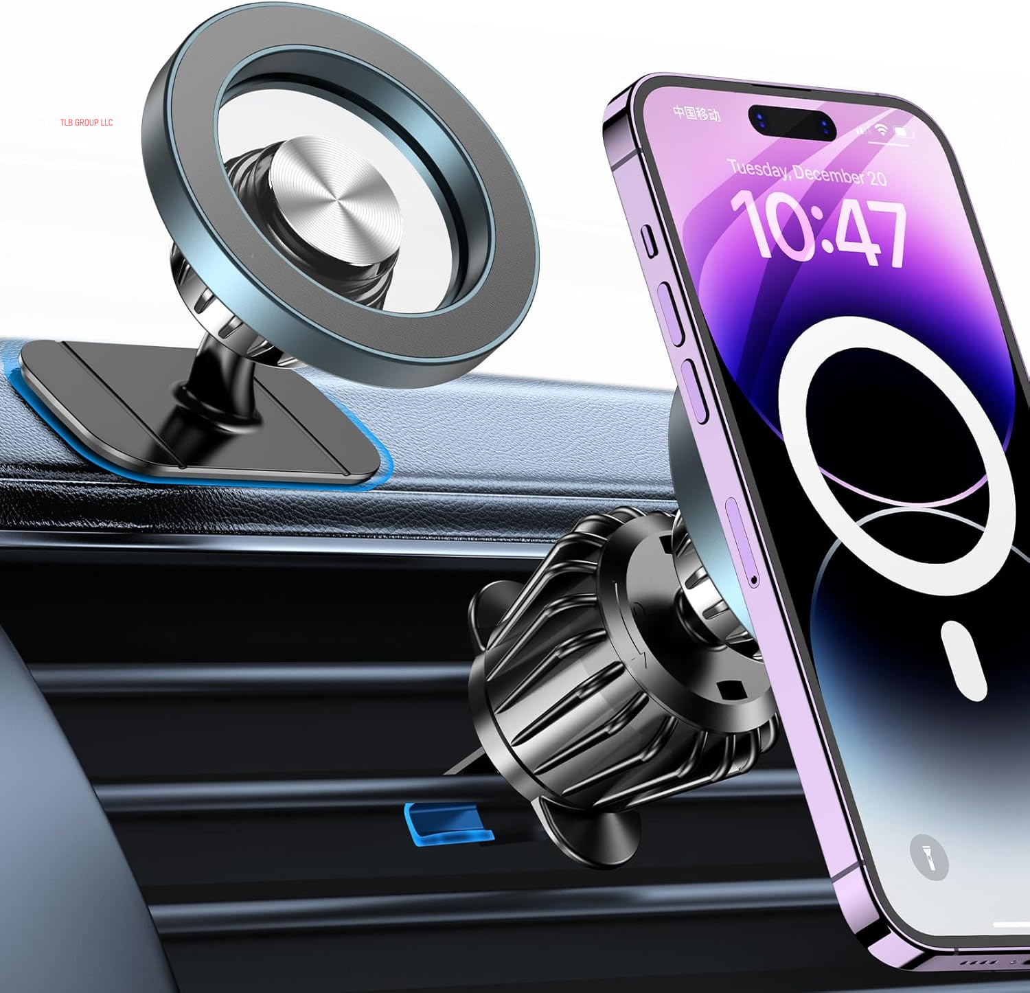 For Magsafe Car Mount【20 Strong Magnets】Magnetic Phone Holder for Car Phone Holder Mount Dash【360°】Cell Phone Holders for Your Car Accessories for Women Men Iphone 16 Pro Max 15 14 13 12 Plus