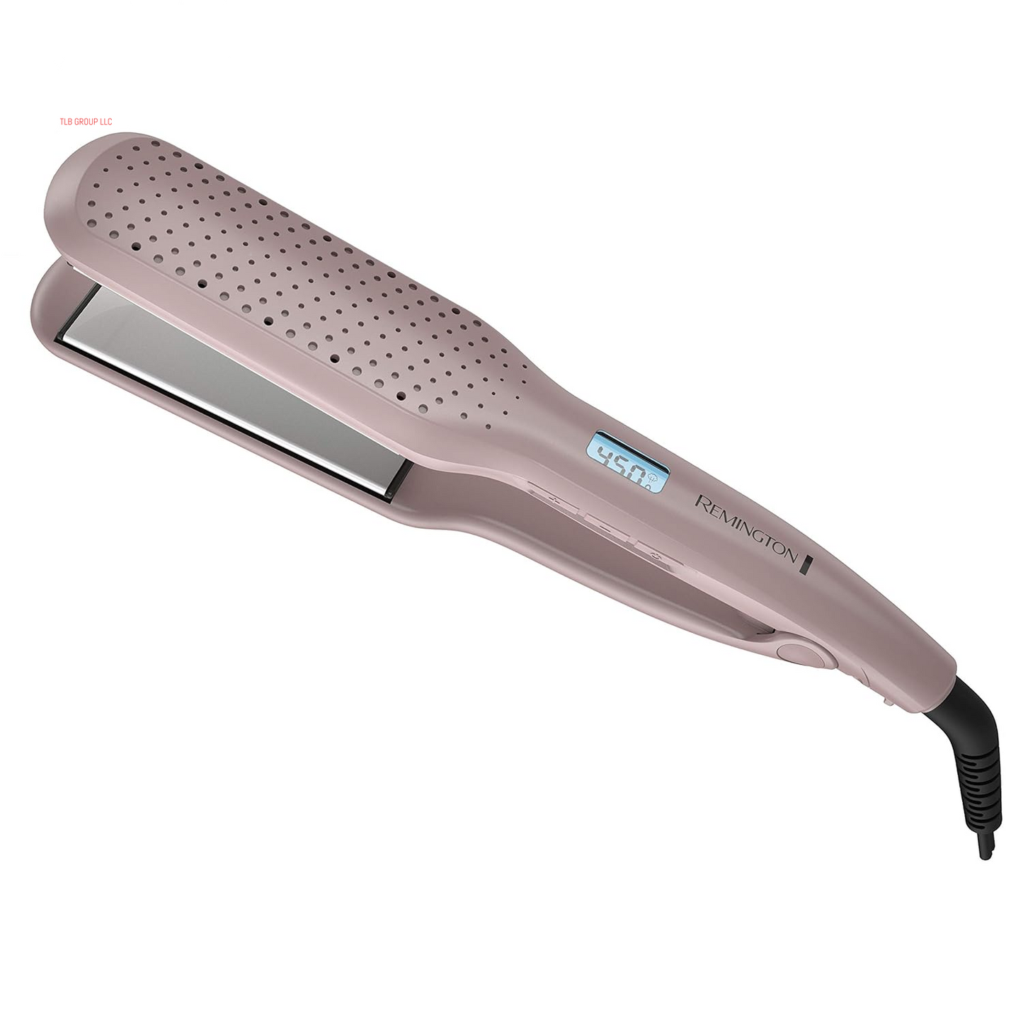 Wet2Straight Hair Straightener / Flat Iron, 450°F Salon High Heat, 1 3/4" Inch Plates, Mauve