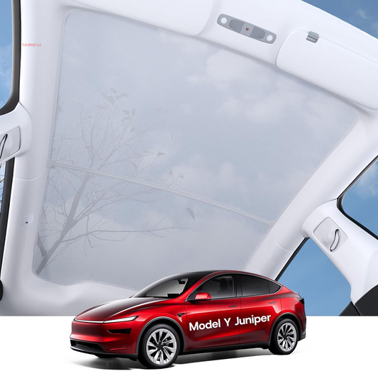 2025 Upgrade Sunshade Roof for Tesla Model Y Juniper Accessories, [Never Sag & No Light Leakage] Magnetic Adsorbed Design for Model Y Launch 2025 2026 [Easy Installation] - 2Pcs