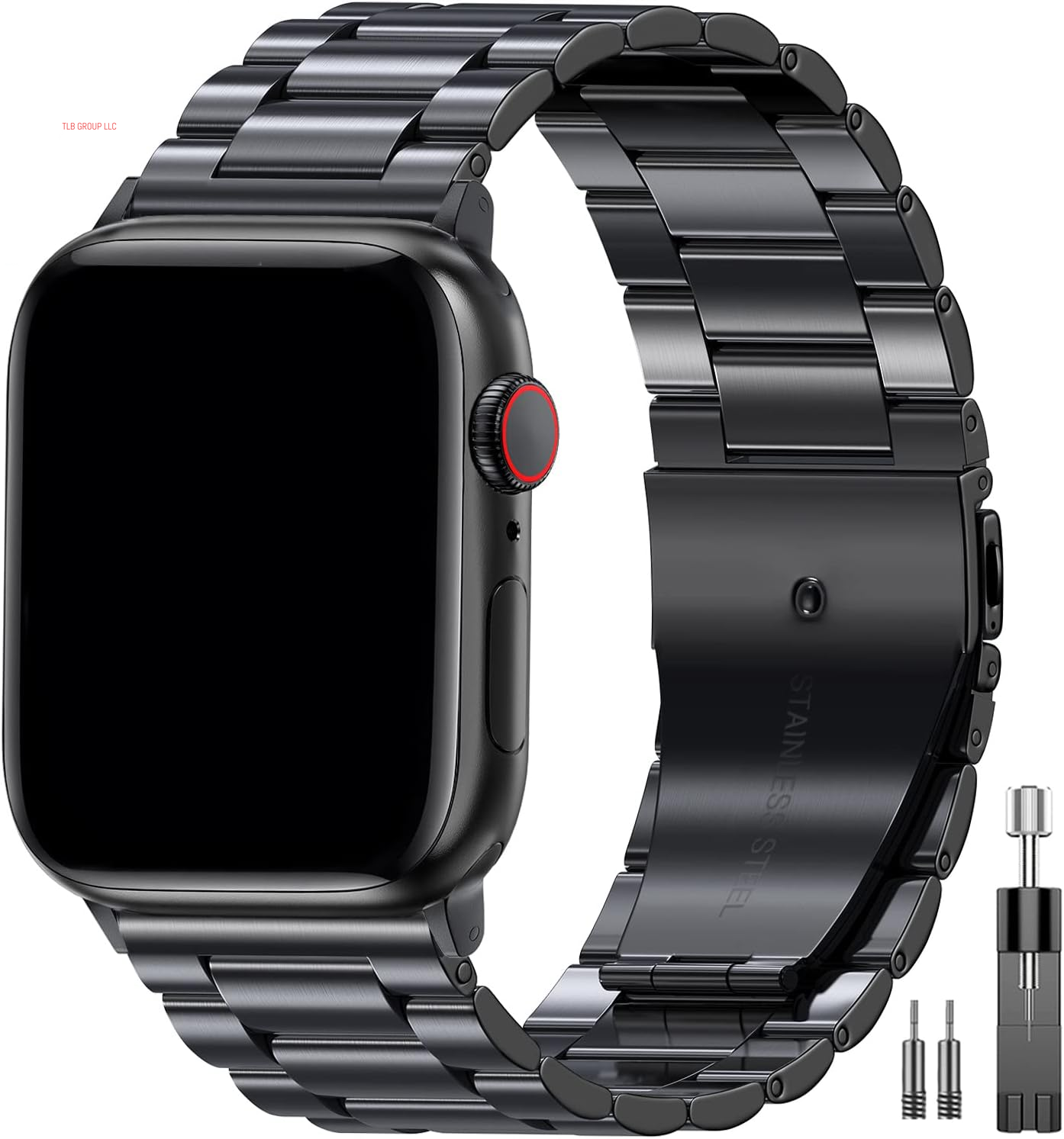 Metal Band Compatible with Apple Watch Band 49Mm 46Mm 45Mm 44Mm 42Mm 41Mm 40Mm 38Mm Men & Women, Business Stainless Steel Strap for Iwatch Bands Ultra 2, SE, Ultra Series 9 8 7 6 5 4 3 2 1