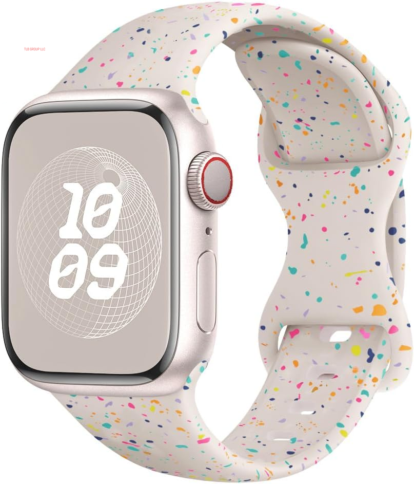 Sport Bands for Apple Watch Band 40Mm 41Mm 38Mm 44Mm 45Mm 46Mm 42Mm Iwatch Bands for Women Kids Men,Cute Recycled Plastic Silicone Strap for Apple Watch Series 10 9 8 7 6 5 4 3 SE 2Nd Ultra/2 49Mm