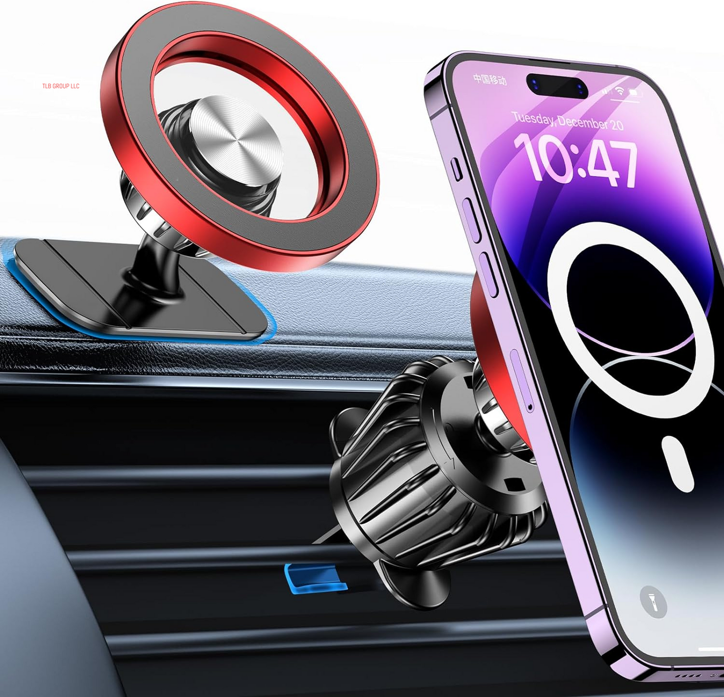 For Magsafe Car Mount【20 Strong Magnets】Magnetic Phone Holder for Car Phone Holder Mount Dash【360°】Cell Phone Holders for Your Car Accessories for Women Men Iphone 16 Pro Max 15 14 13 12 Plus