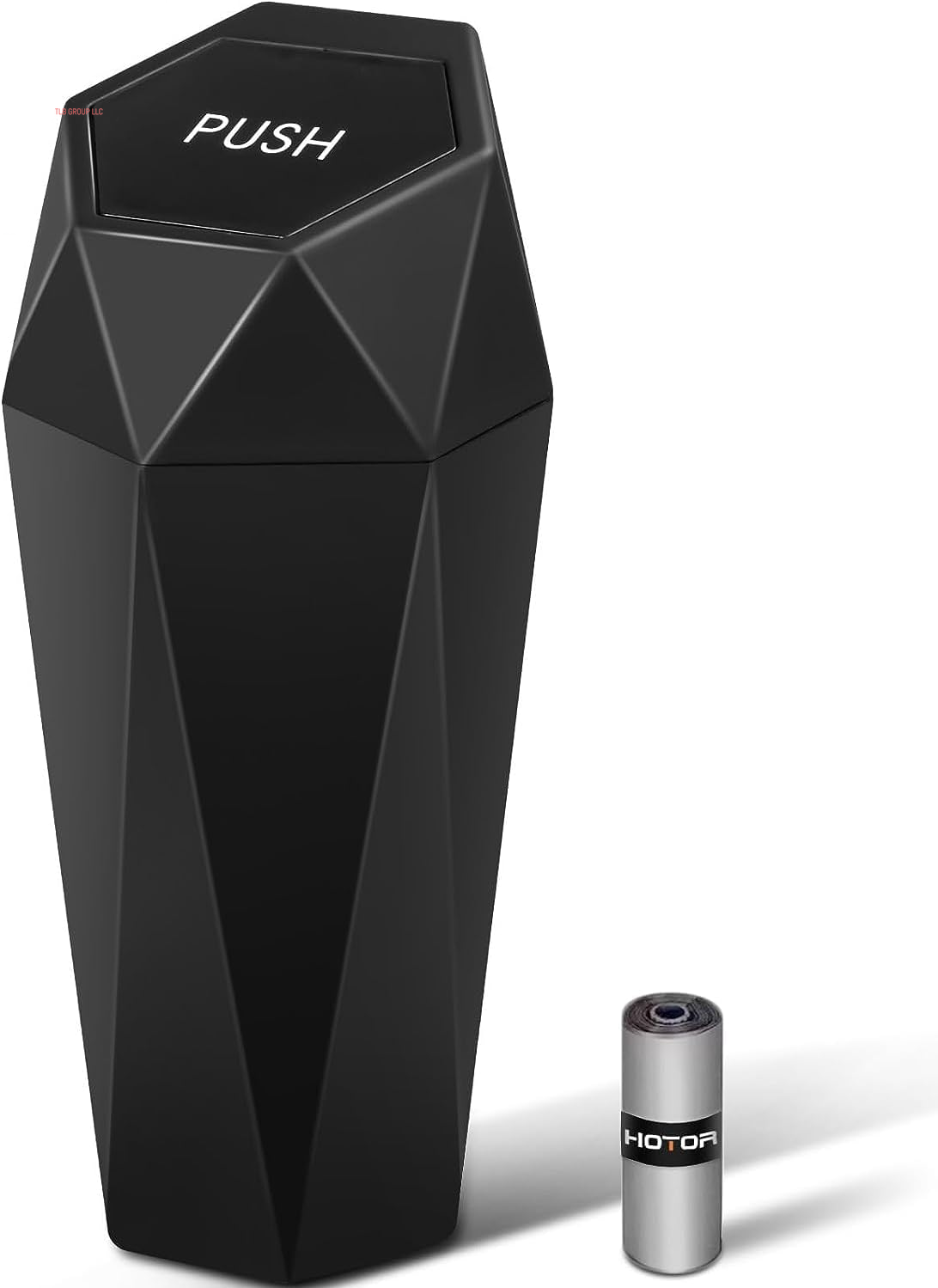 Car Trash Can with Lid - 2 Pack, Mini Essential Car Accessories for Interior, Leakproof Garbage Can with 30 Attached Trash Bags, Multipurpose Organizers and Storage for Car, Home, Office