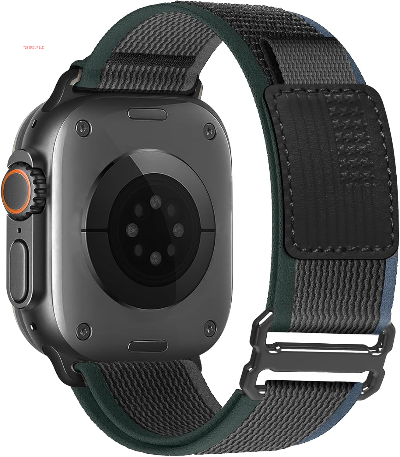 Trail Loop Nylon Band - Compatible with Apple Watch Ultra 2 Band/Ultra Band 49Mm 45Mm 44Mm Men Women, Braided Elastic Weave Sport Strap for Iwatch Ultra 2, Iwatch Ultra Series 10 46Mm SE/9/8/7/6/5/4