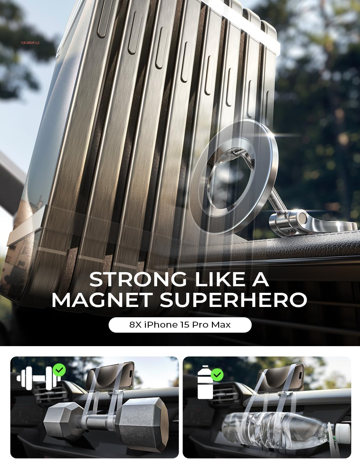 for Magsafe Car Mount, Ultra Magnetic 360 Degree Rotation Dashboard Car Phone Holder, Car Accessories for Iphone, Gifts for Men Women Him Her, Fit for Iphone 16E 16 Pro/Pro Max 15 14 13 12