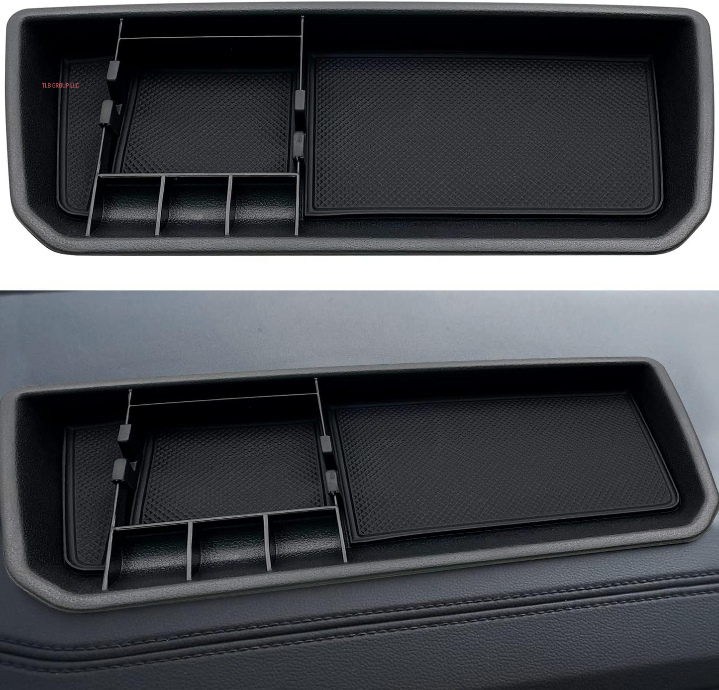 for VW Atlas and Cross Sport Accessories Center Console Organizer 2018 2019 2020 2021 2022 2023 Insert ABS Armrest Box Secondary Storage (Not Fit for 2024)