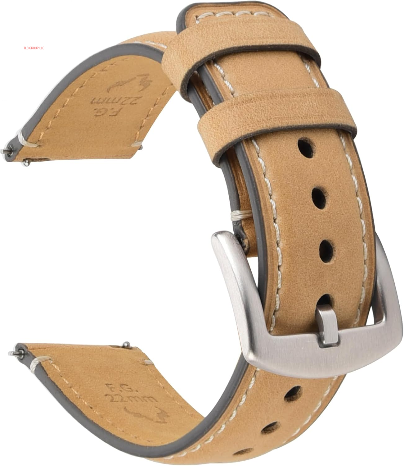 Watch Bands,18Mm 19Mm 20Mm 22Mm 24Mm Quick Release Leather Watch Band Strap - Burnished Leather Watch Band Vintage Wristband