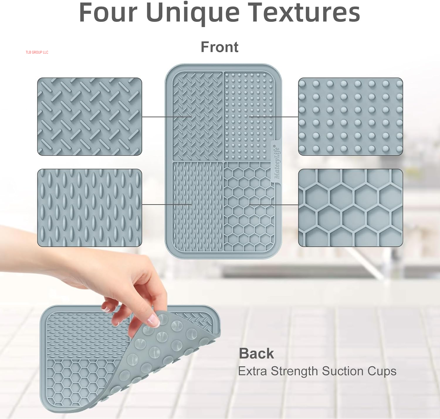 2PCS Large Lick Mat for Dogs with Suction Cups, Slow Feeder Bowls, Cat Lick Mat for Anxiety Relief, Dog Toys to Keep Them Busy, Enrichment Toys for Bathing, Cat Licking Pad for Boredom