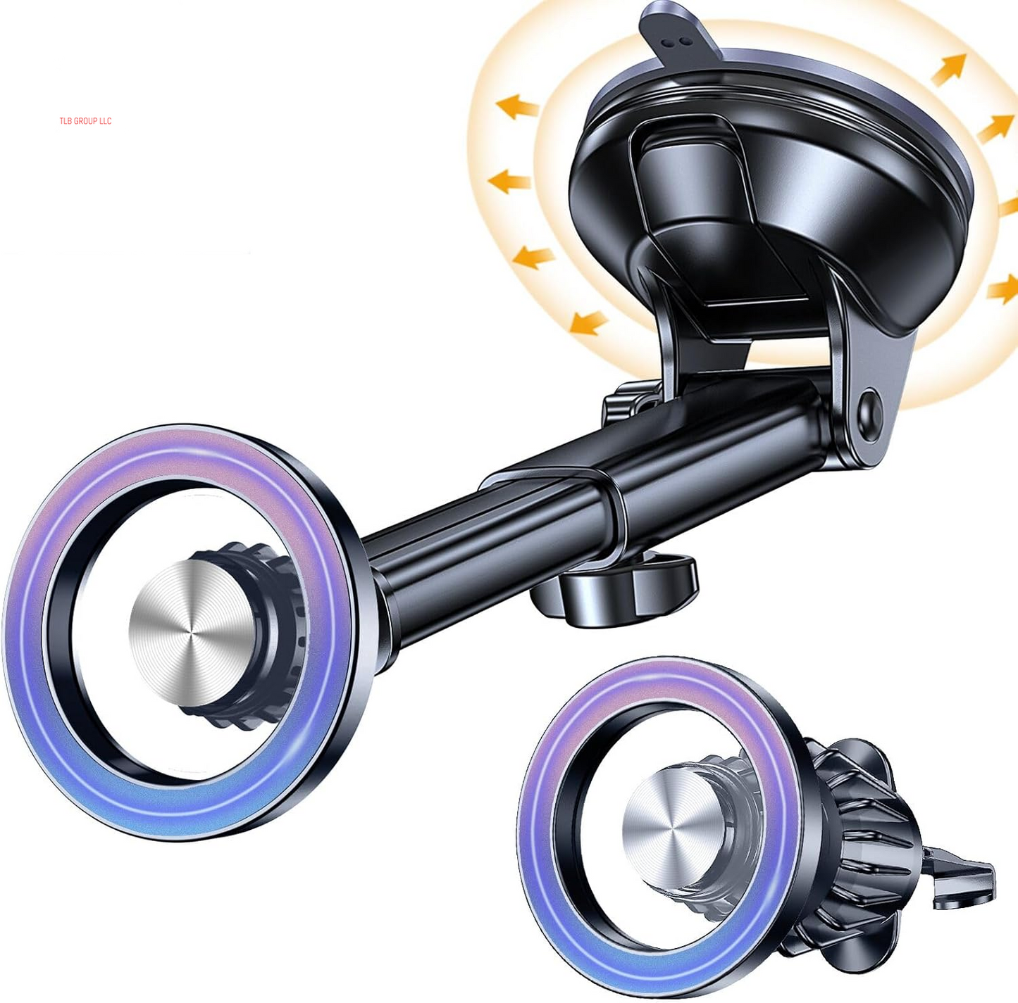 For Magsafe Car Mount【Windshield+Vent+Dash】Vacuum Magnetic Phone Holder for Car Phone Holder Mount Cell Phone Holders for Your Car Accessories Suction Cup Stand for Iphone 16 Pro Max 15 14 13 12 Plus