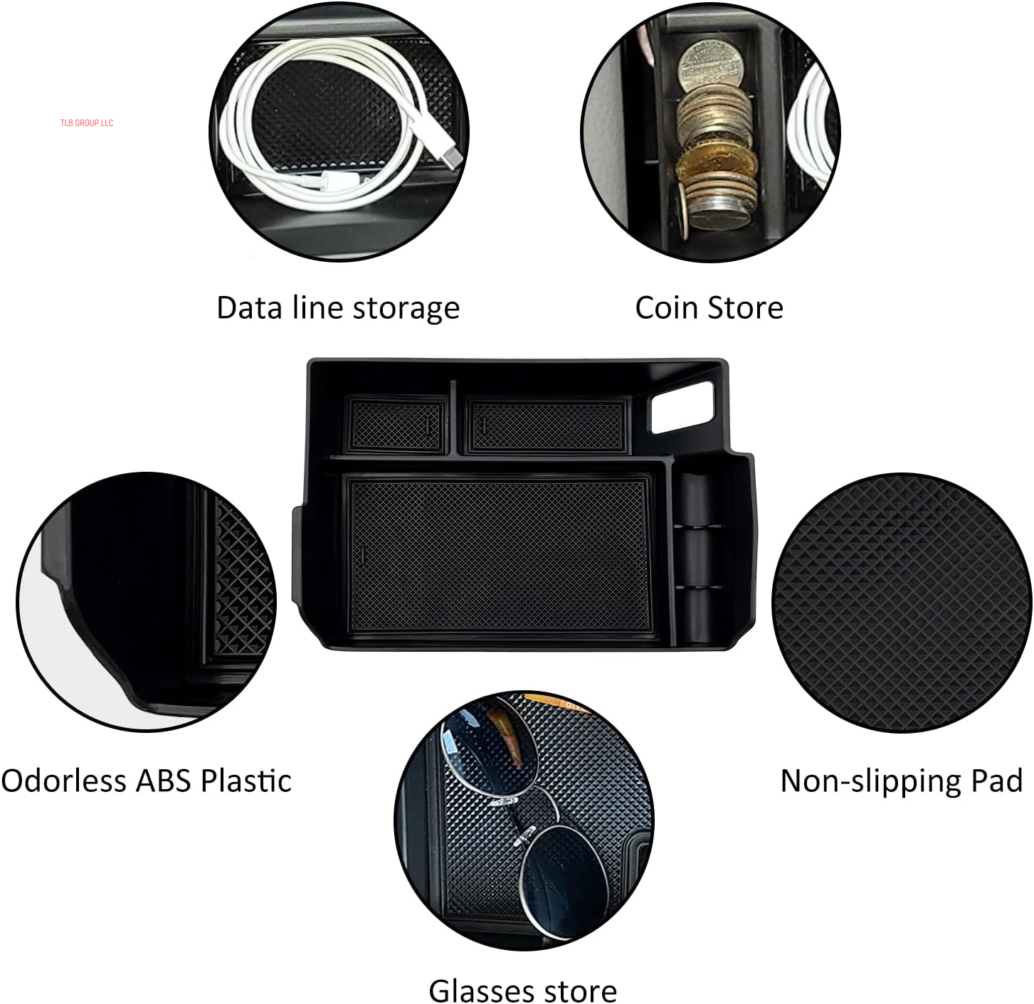 Compatible with Toyota Sienna 2021 2022 2023 2024 2025 Accessories Center Console Tray Organizer