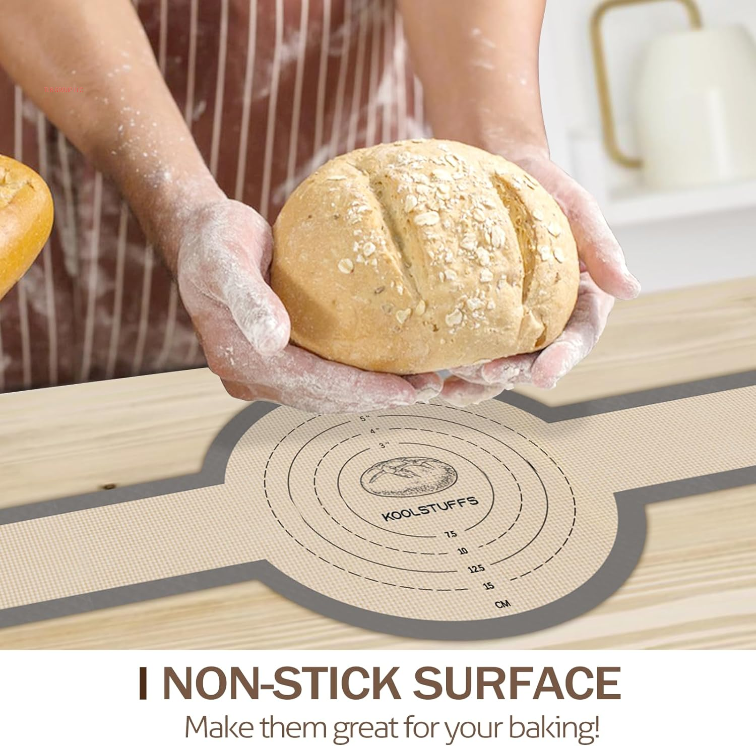 Silicone Bread Sling for Dutch Oven, 2 PCS Non-Stick & Easy Clean Reusable Silicone Bread Baking Mat with Long Handles, Easy to Transfer Sourdough Bread, BM02