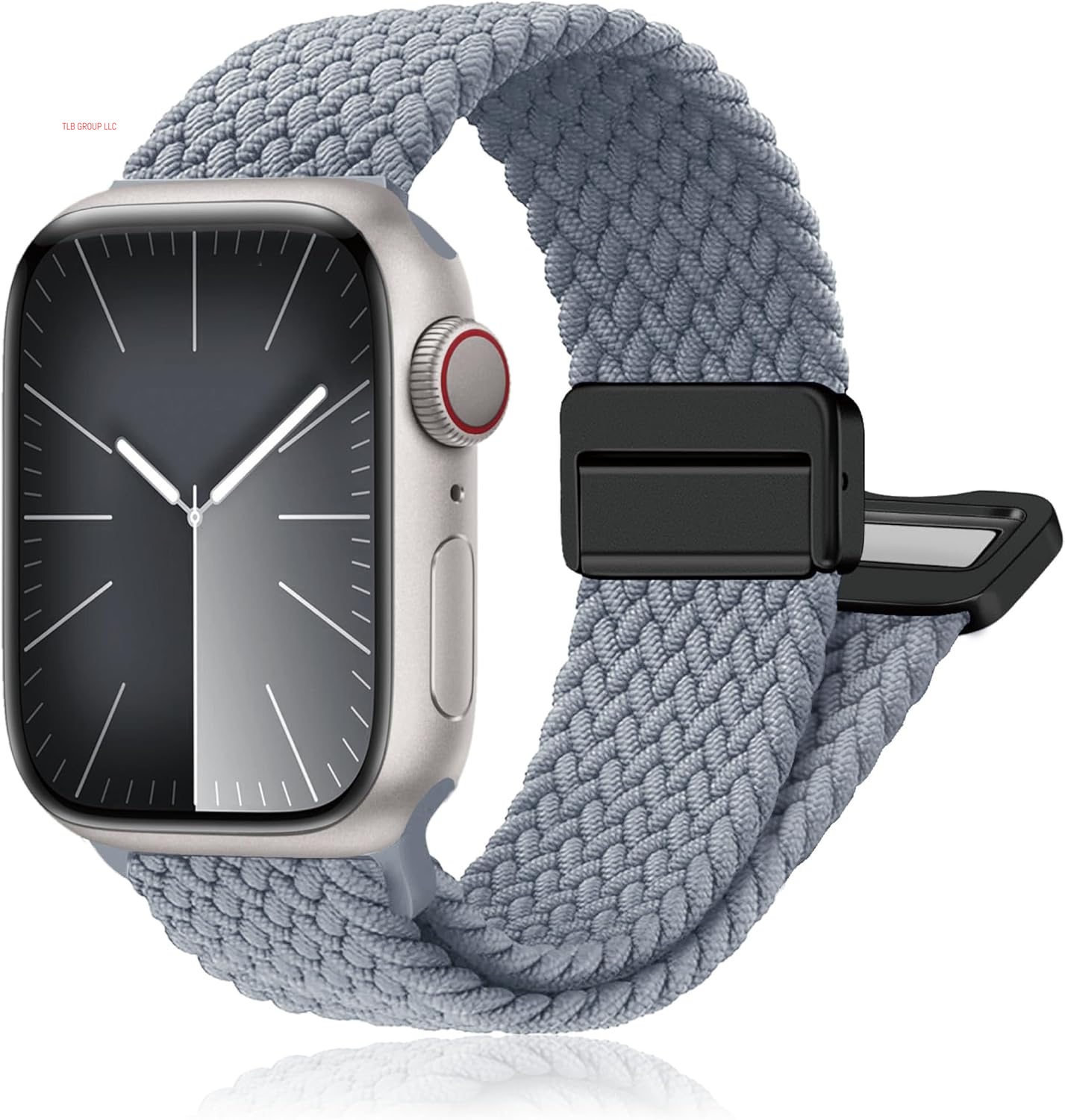 Magnetic Braided Stretchy Loop - Compatible with Apple Watch Band 42Mm 46Mm 40Mm 41Mm 44Mm 45Mm 38Mm Ultra/2 49Mm Women Men,Elastic Woven Fabric Nylon Strap for Iwatch Ultra Series 10 9 8 7 6 5 4 3 SE