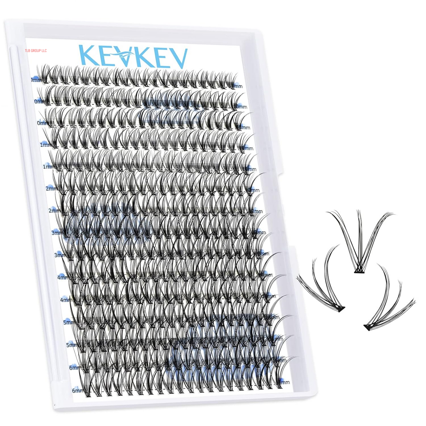 Lash Clusters Kit Lash Extension Kit D Curl Eyelash Extension Kit 280 Pcs Eyelash Clusters Kit Cluster Eyelash Extensions Individual Lashes Kit with Lash Bond and Seal Eyelash Tweezers