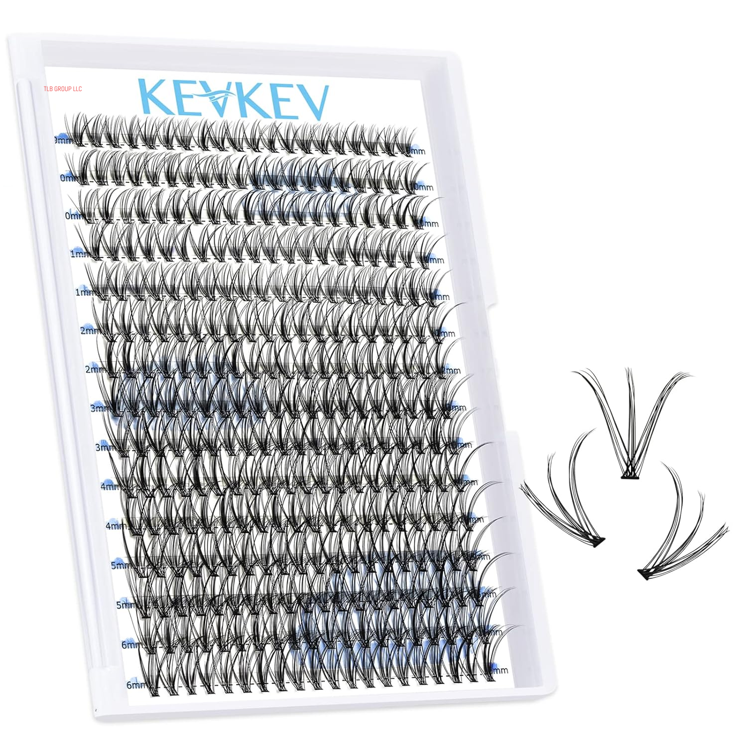Lash Clusters Kit Lash Extension Kit D Curl Eyelash Extension Kit 280 Pcs Eyelash Clusters Kit Cluster Eyelash Extensions Individual Lashes Kit with Lash Bond and Seal Eyelash Tweezers