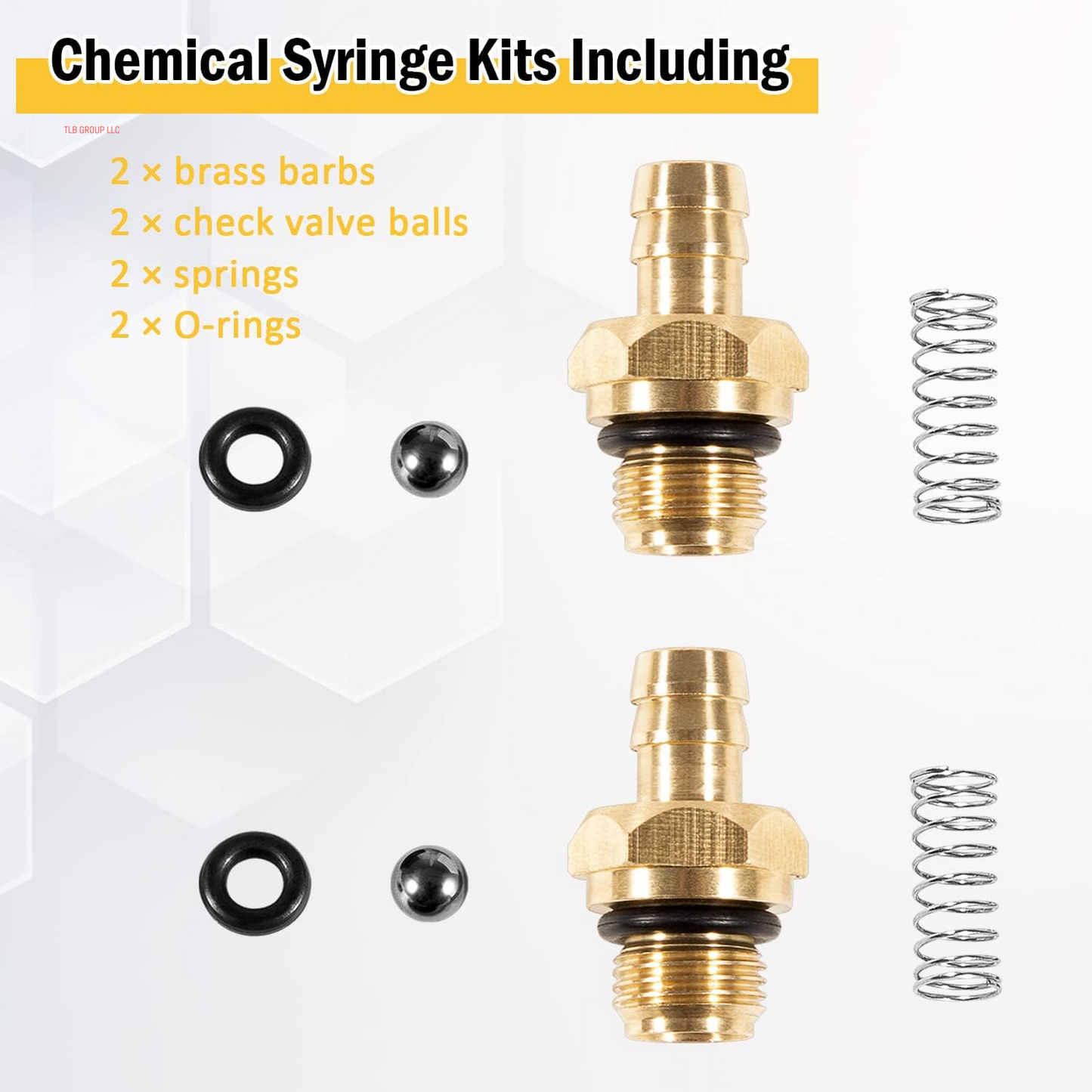 Pressure Washer Chemical Soap Injector Kit for Briggs and Stratton, Homelite, Ryobi and Husky Replaces 190593GS 190635GS and 203640GS (2 Set)