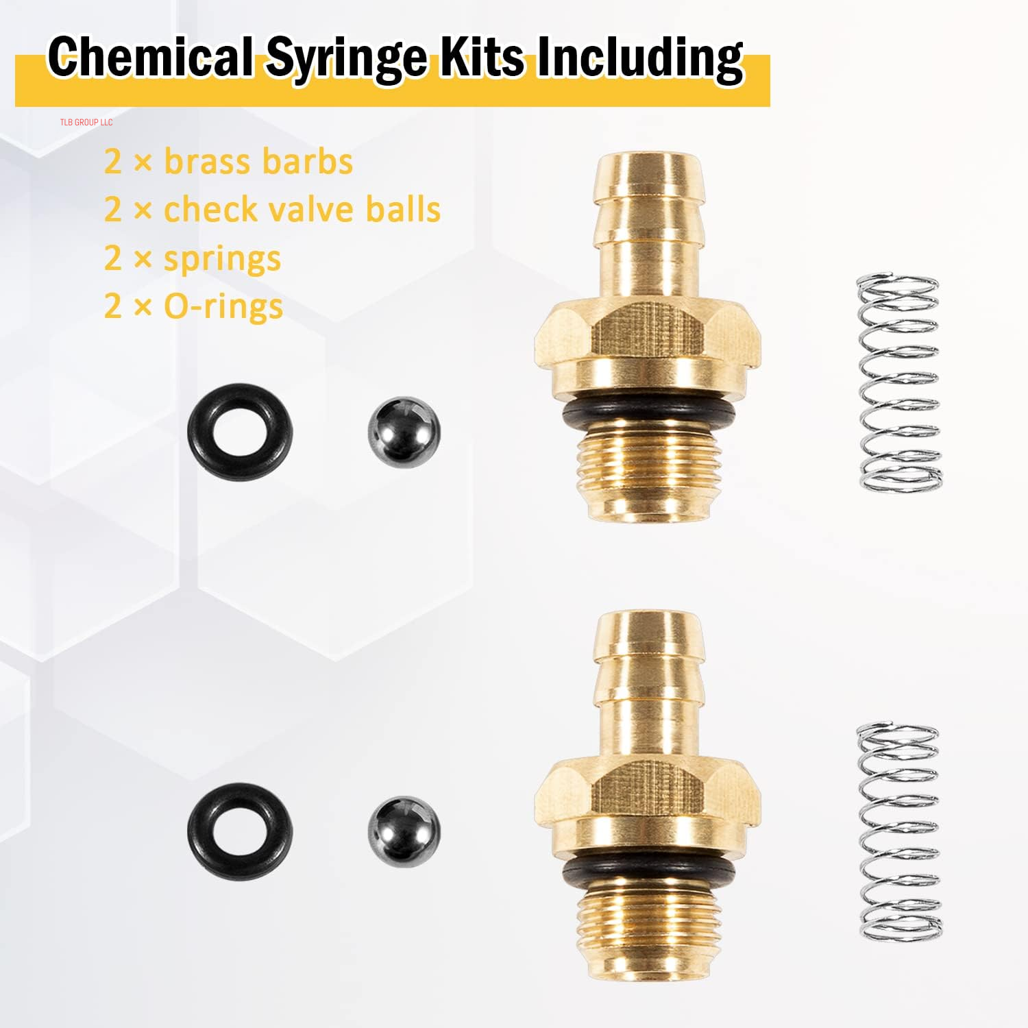 Pressure Washer Chemical Soap Injector Kit for Briggs and Stratton, Homelite, Ryobi and Husky Replaces 190593GS 190635GS and 203640GS (2 Set)