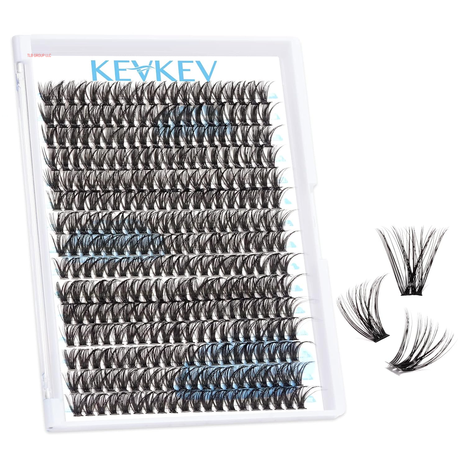Lash Clusters Kit Lash Extension Kit D Curl Eyelash Extension Kit 280 Pcs Eyelash Clusters Kit Cluster Eyelash Extensions Individual Lashes Kit with Lash Bond and Seal Eyelash Tweezers