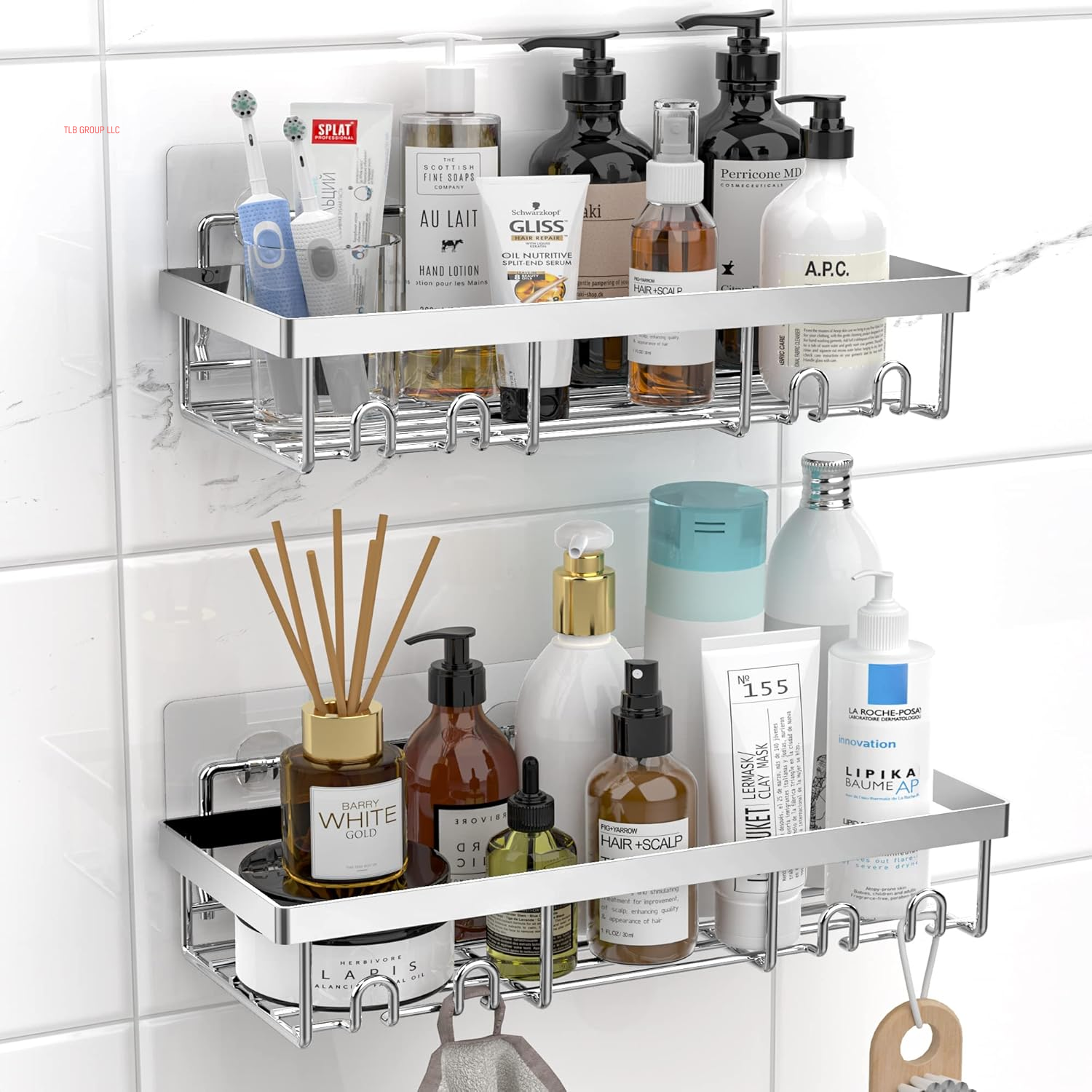 Shower Caddy Shelf Organizer Rack, Self Adhesive Black Bathroom Shelves Basket, Home Farmhouse Wall inside Organization and Storage Decor Rv Accessories, First Camper Apartment Essentials