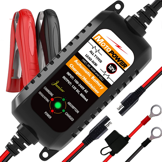 MP00205A 12V 800Ma Automatic Battery Charger, Maintainer, Trickle and Desulfator