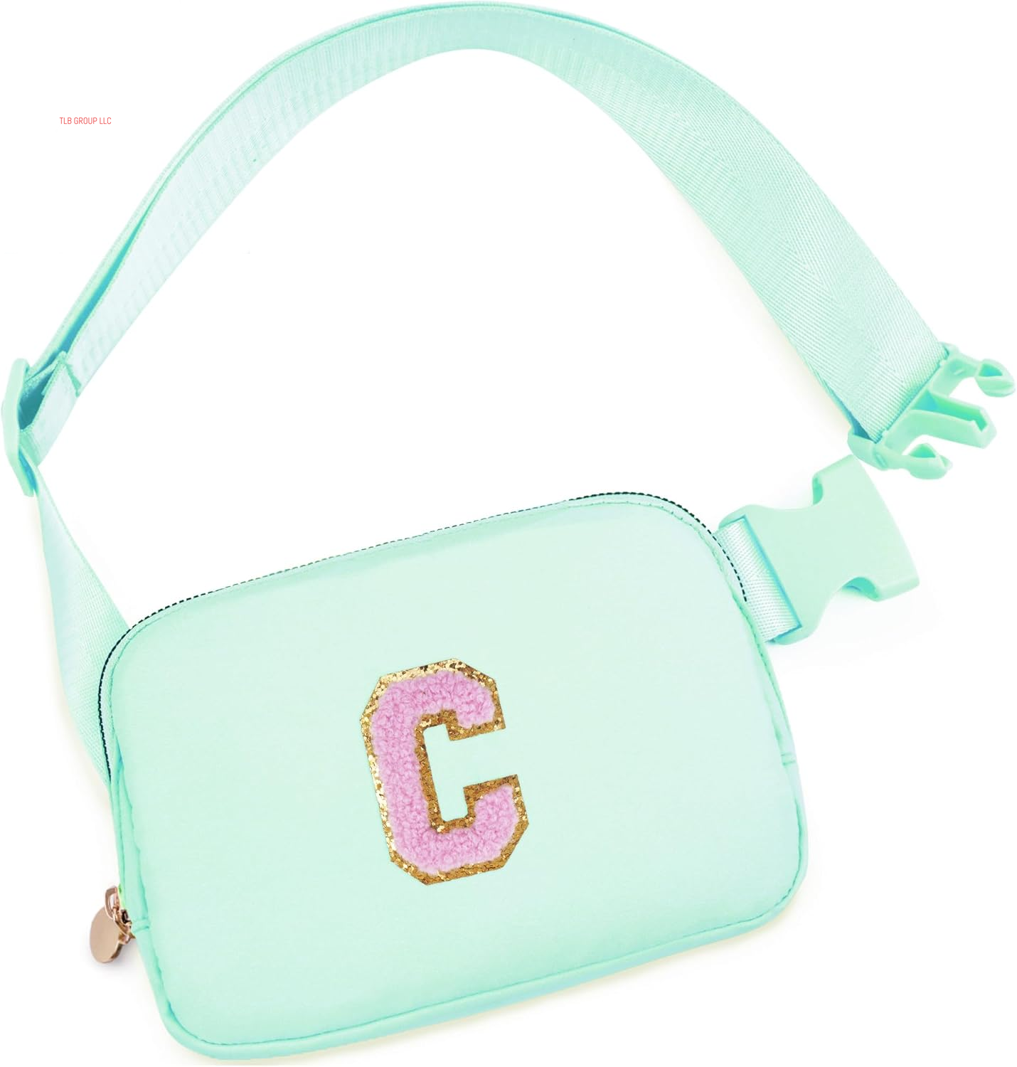 Personalized Belt Bag for Women Girls - Fashion Mini Waist Packs with Adjustable Strap - Trendy Travel Fanny Pack Crossbody Bags with Initial Letter - Teen Gifts | Cream,J