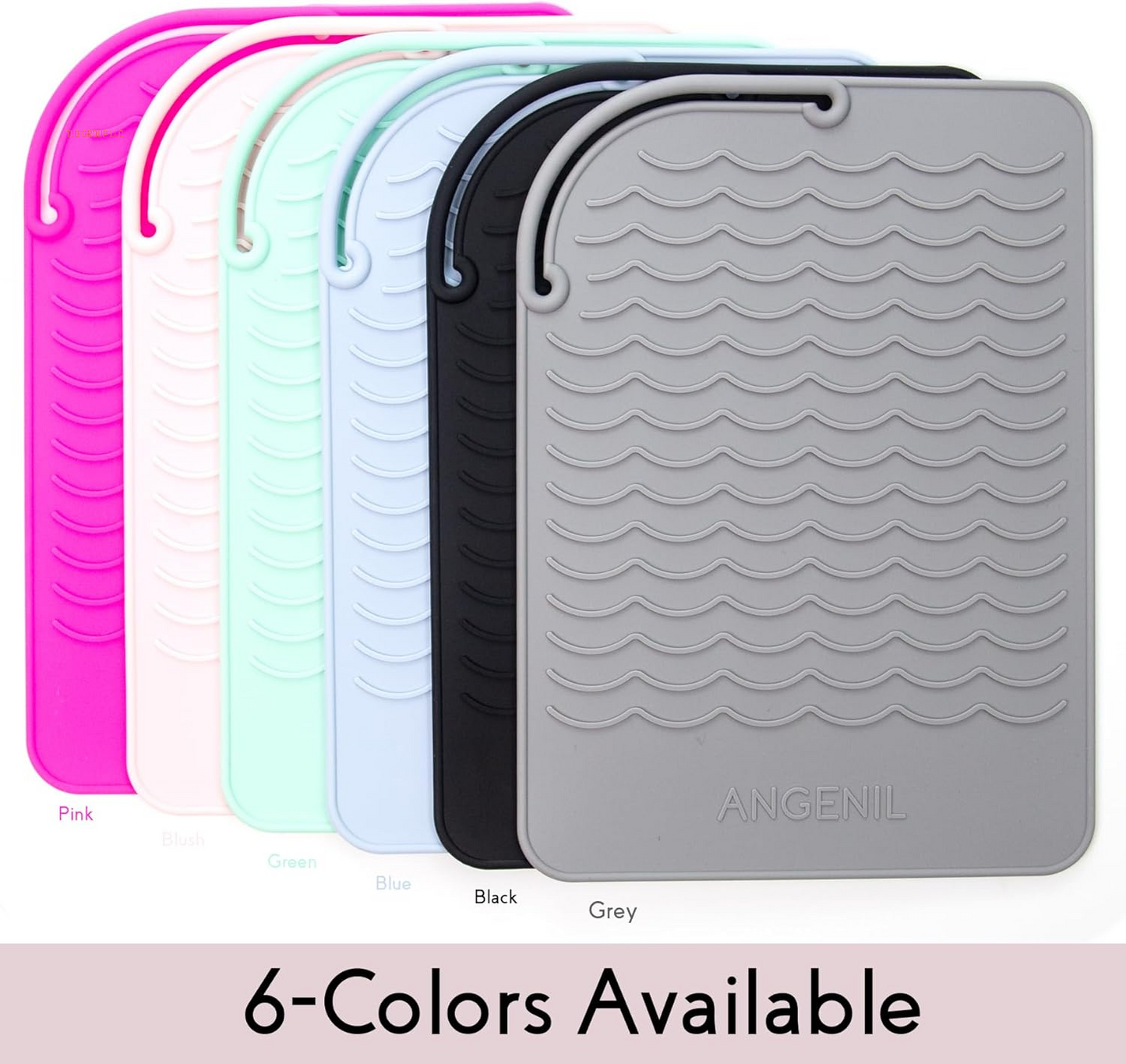 Flat Iron Silicone Mat and Travel Case for Hair Tools - Heat Resistant Mat, Straightener Pad, and Curling Iron Sleeve (9" X 6.5")