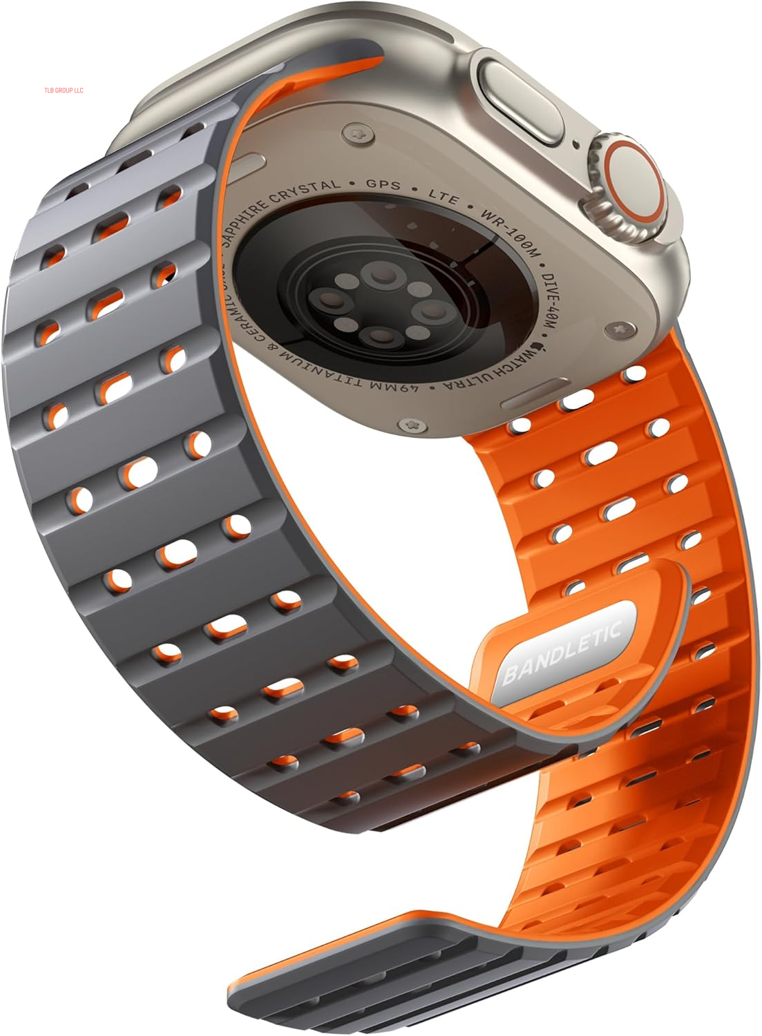 Compatible with Apple Watch Bands for Men 49Mm/46Mm/45Mm/44Mm/42Mm(3/2/1) Women, Rugged Magnetic Silicone Sport Watchband for Iwatch Ultra2/Ultra/Se2/Se/10/9/8/7/6/5/4