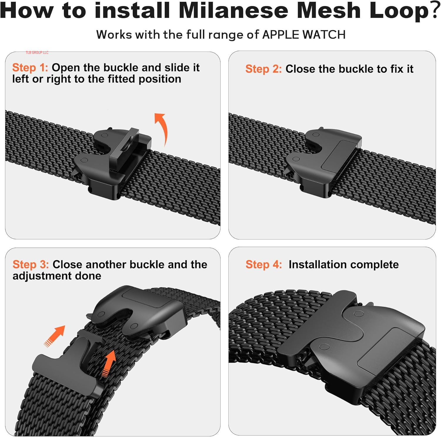 Milanese Mesh Loop Compatible with Apple Watch Bands 49Mm 46Mm 45Mm 44Mm 42Mm for Men Women, Stainless Steel Mesh Loop with Parachute-Style Buckle for Iwatch Ultra 2 Series 10 9 8 7 6 SE 5 4 3