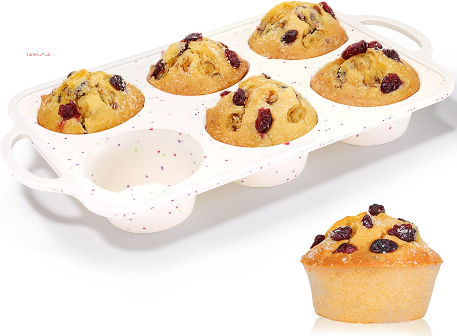 Silicone Muffin Pan, with Metal Reinforced Frame Regular Size 2.8Inch Silicone Cupcake Pan Nonstick 12 Cups for Baking Homemade Muffins, Cupcakes, Egg Bites 2 Pack Dishwasher Safe BPA Free