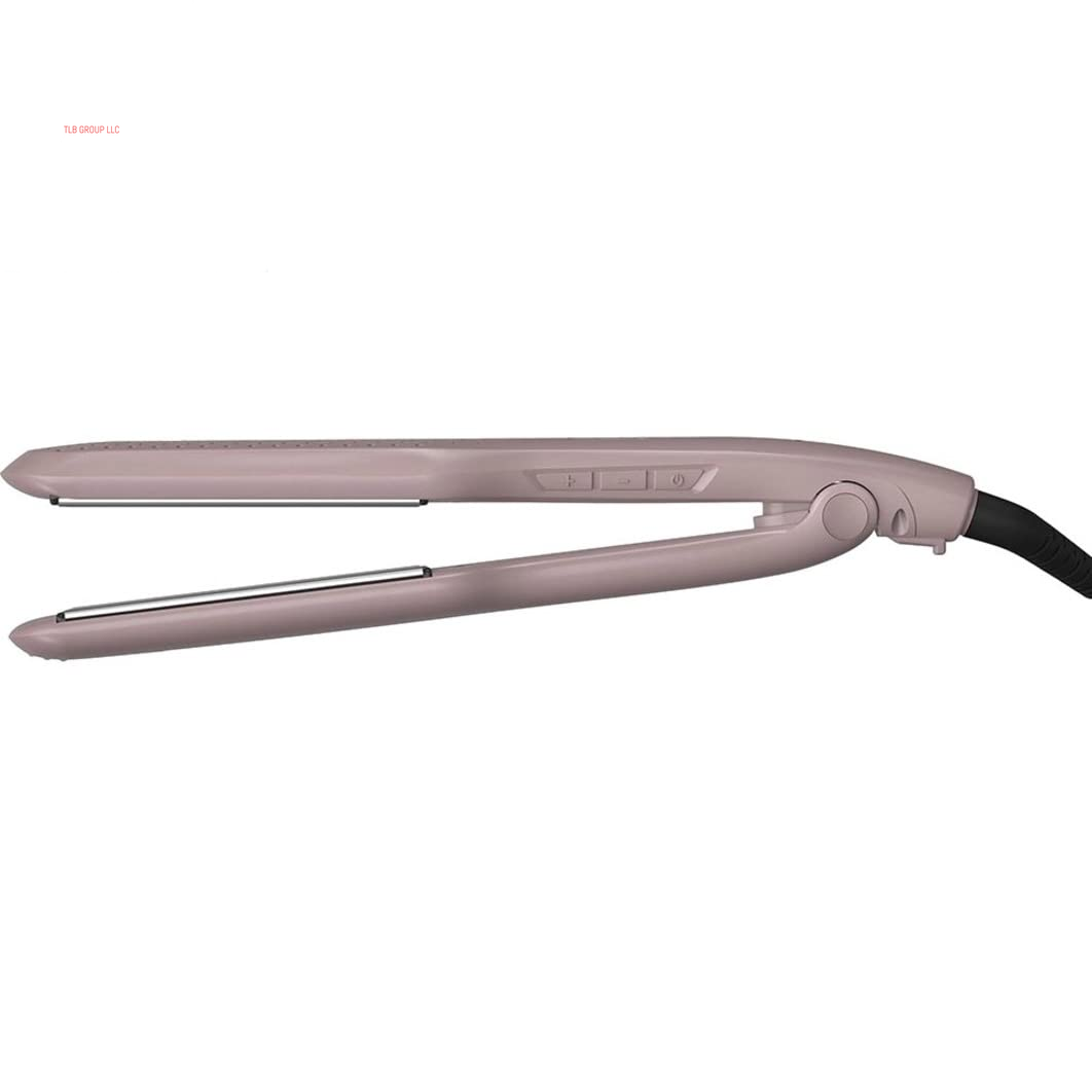Wet2Straight Hair Straightener / Flat Iron, 450°F Salon High Heat, 1 3/4" Inch Plates, Mauve