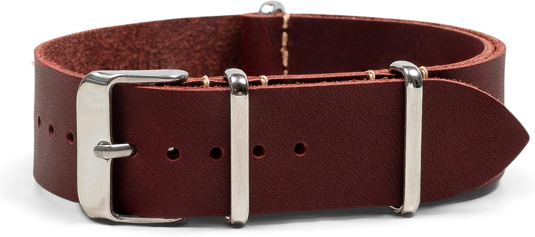 Benchmark Leather Watch Band - Crazy Horse Oiled Leather One-Piece Watch Straps for Men or Women - 18Mm, 20Mm, 22Mm or 24Mm Widths