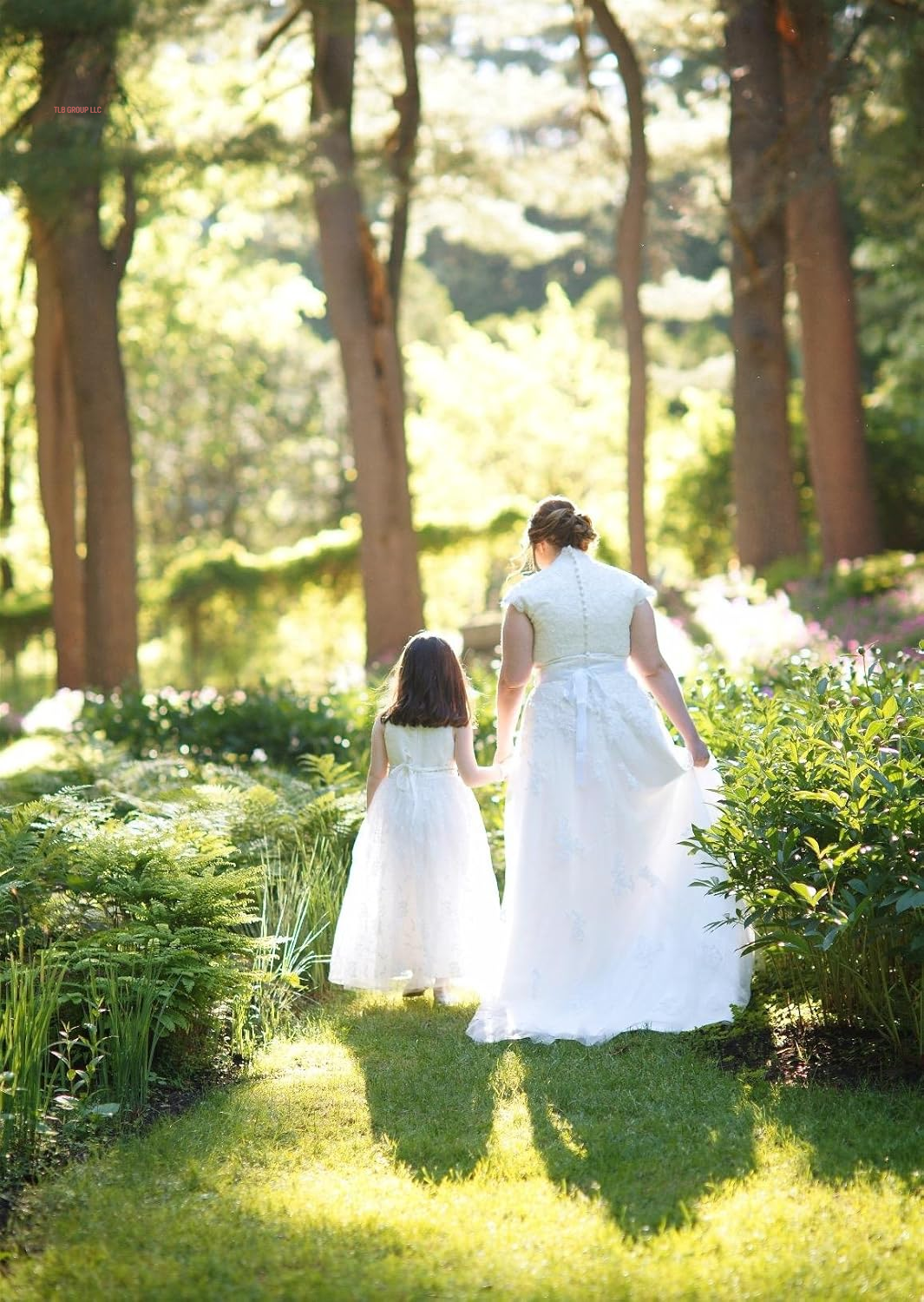 A Line Wedding Pageant Lace Flower Girl Dress with Belt 2-12 Year Old