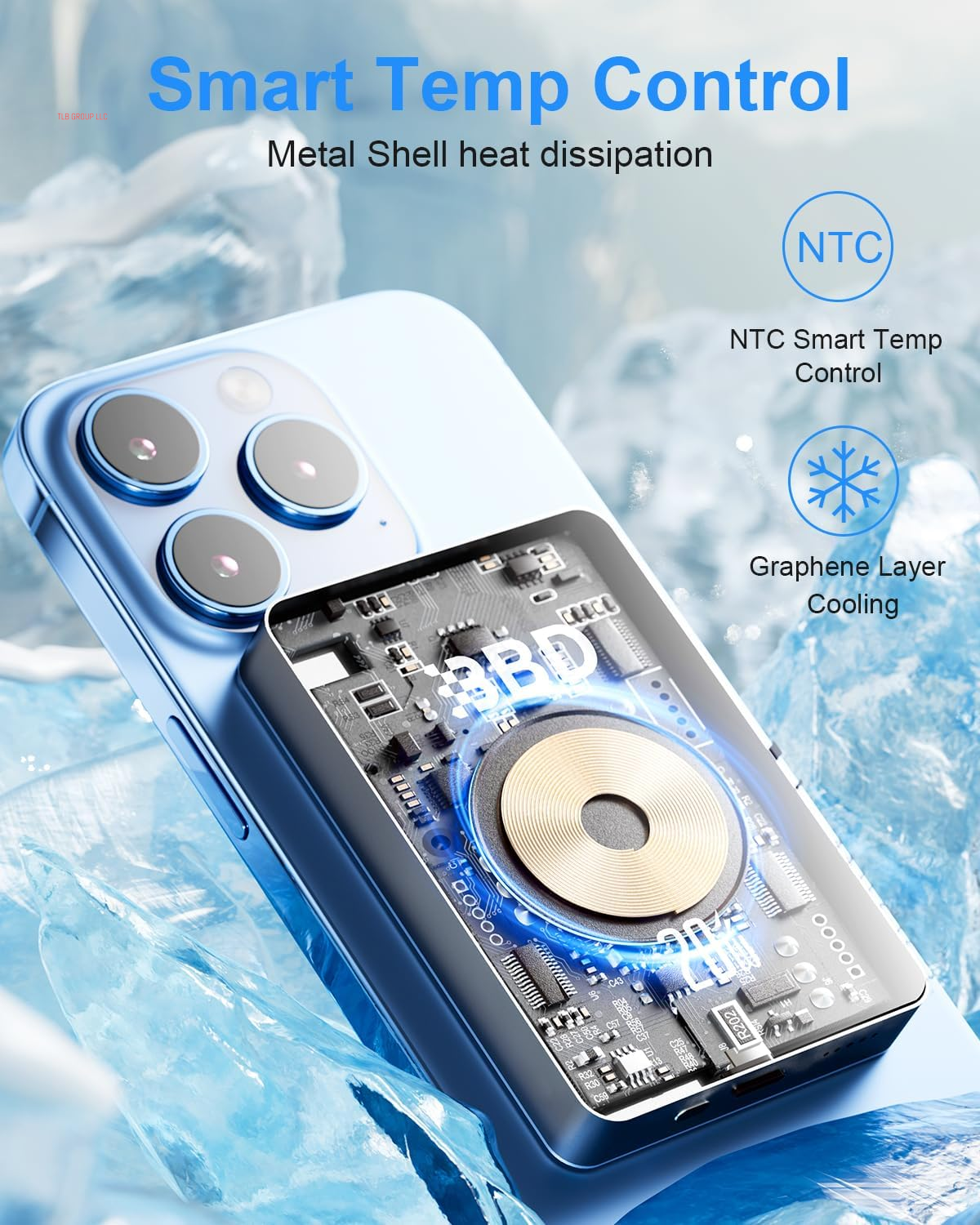 Magnetic Power Bank for Iphone,12000Mah Magsafe Battery Pack with 20W Fast Charging,Slim Magsafe Power Bank USB C In&Out,Wireless Portable Charger for Iphone 16/15/14/13/12 Series 1 Pack